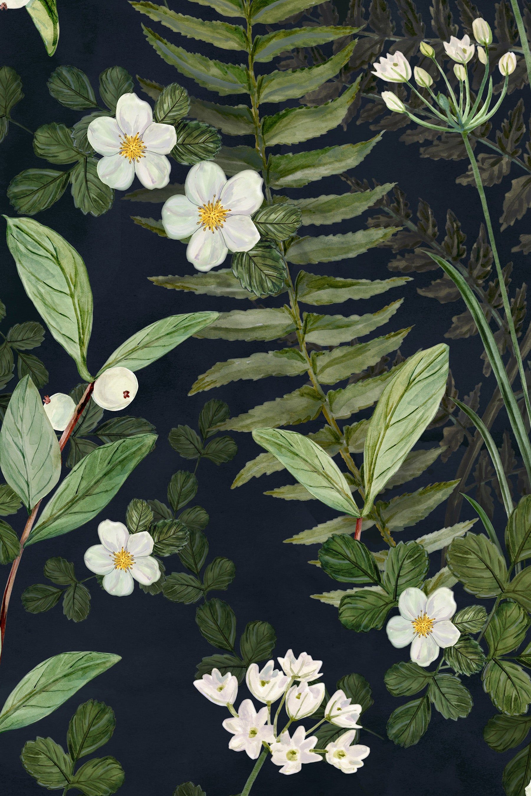 1800x2700 NW Fern. Artist Series Peel & Stick Wallpaper by Artscape. Made in Sweden