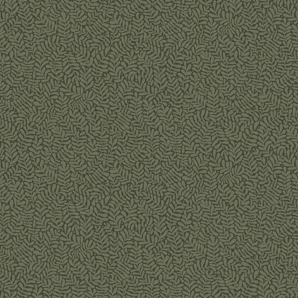 1200x1200 Anna Dark Green Fern Trail Wallpaper
