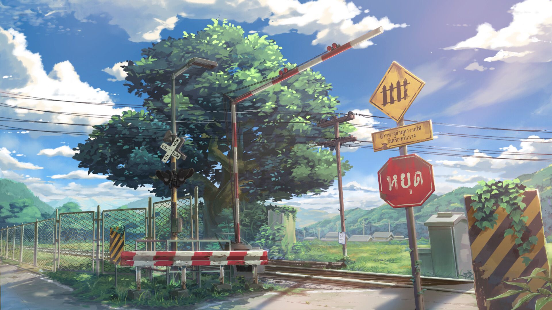 1920x1080 Punyavee Sitilertpisan ( Railway crossing )