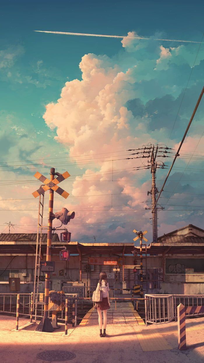 700x1244 Railroad Crossing Wallpaper