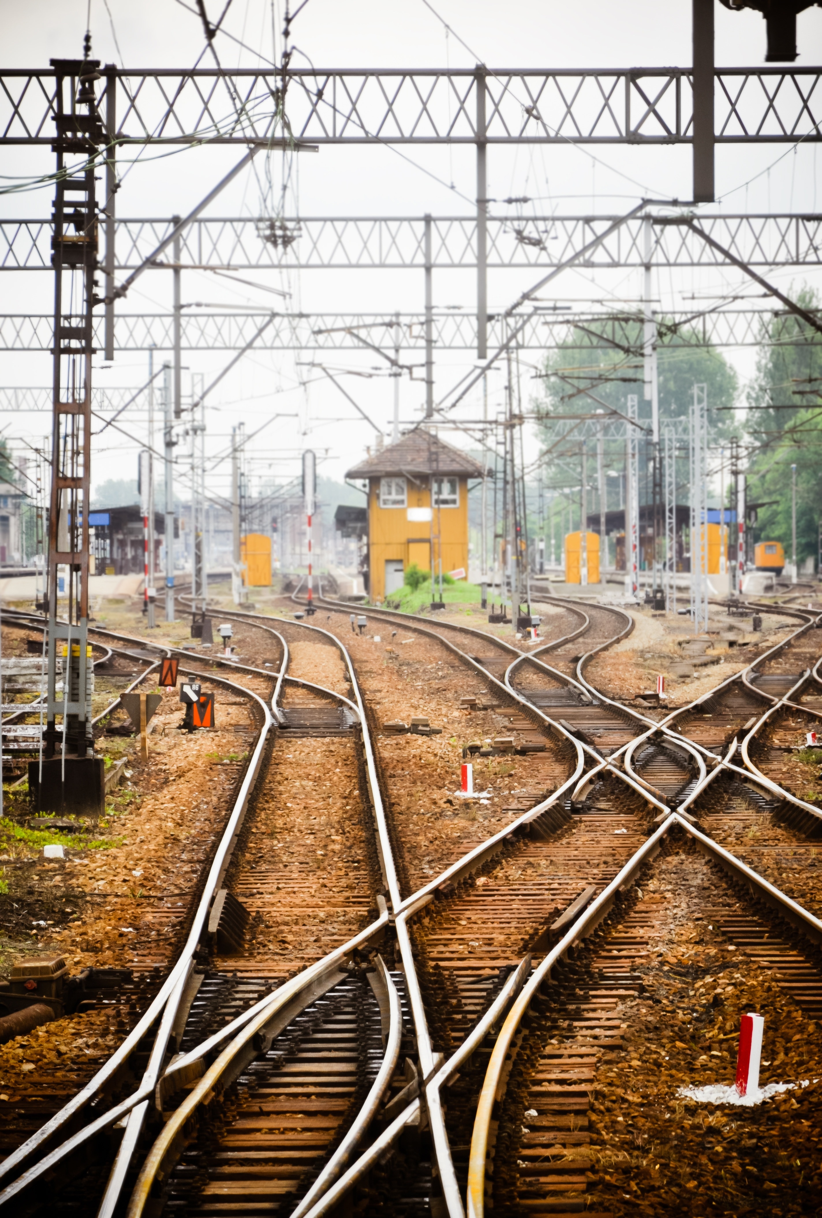 2848x4223 Railway Line, Train, Railway Crossing, sky, no people free image
