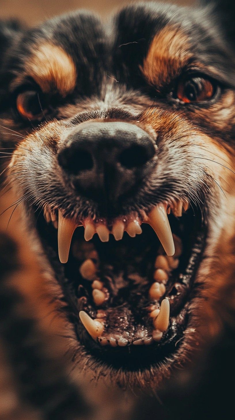 816x1456 Free Snarling Dog Close Up Image, Teeth, Snarling