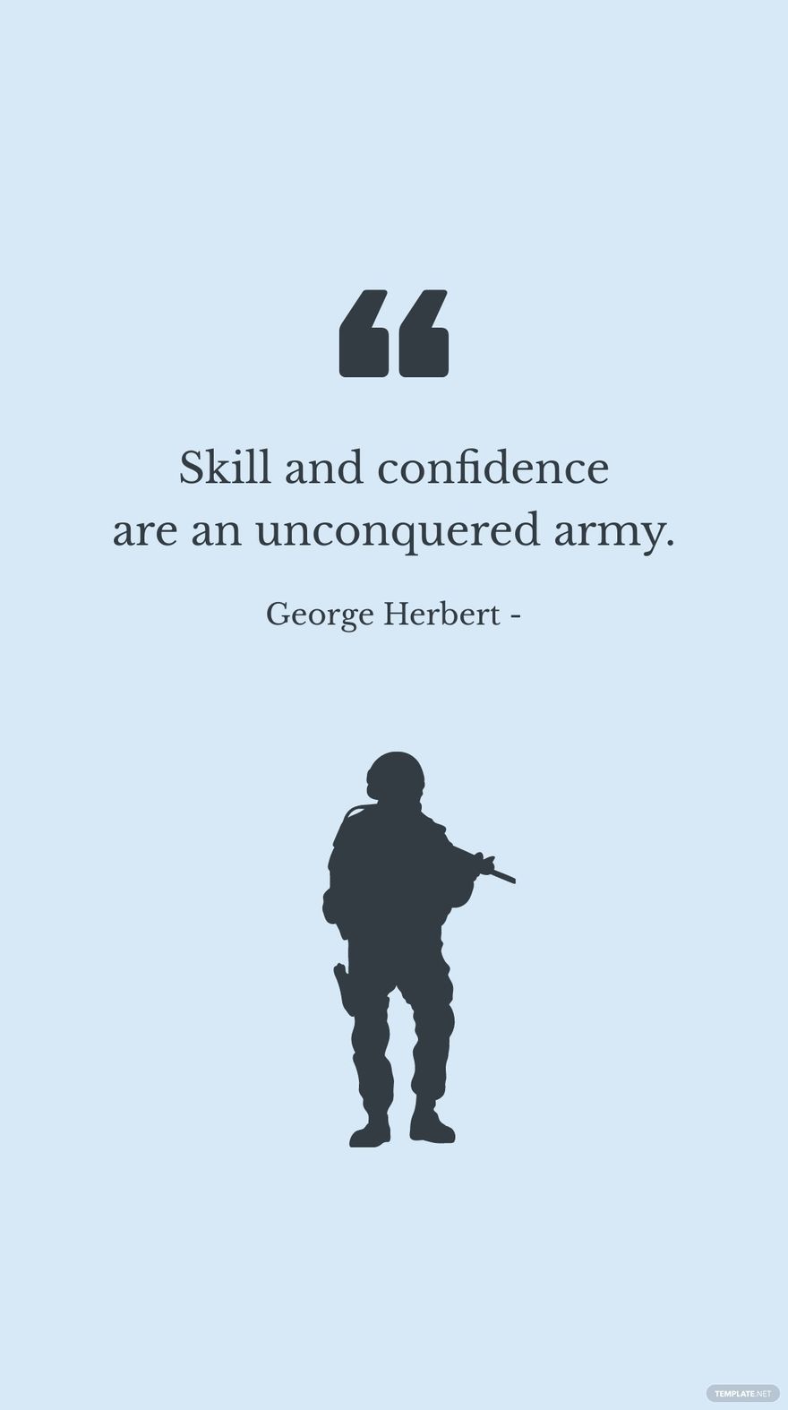 880x1574 George Herbert and confidence are an unconquered army. in JPG