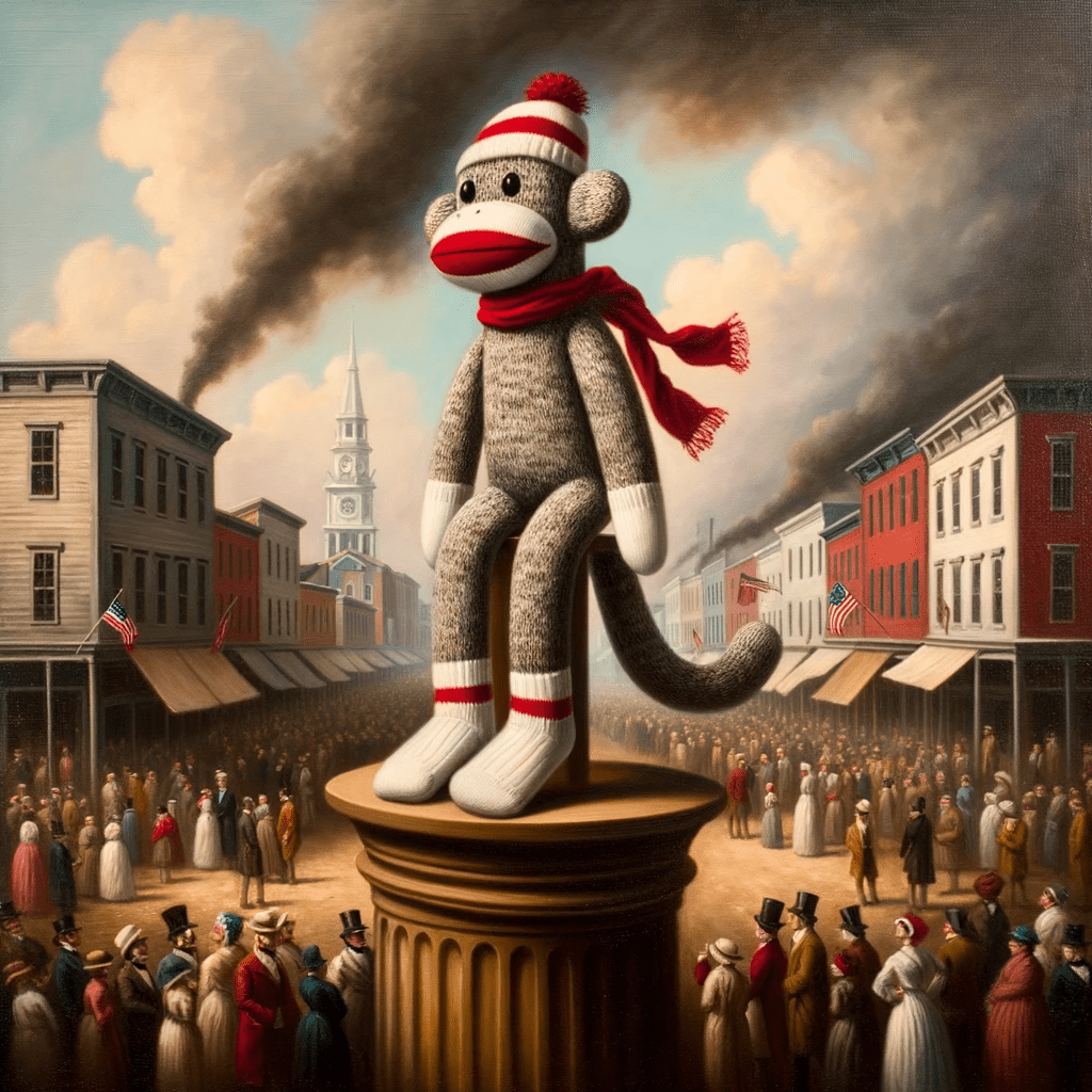 1024x1024 The History of the Sock Monkey's Socks