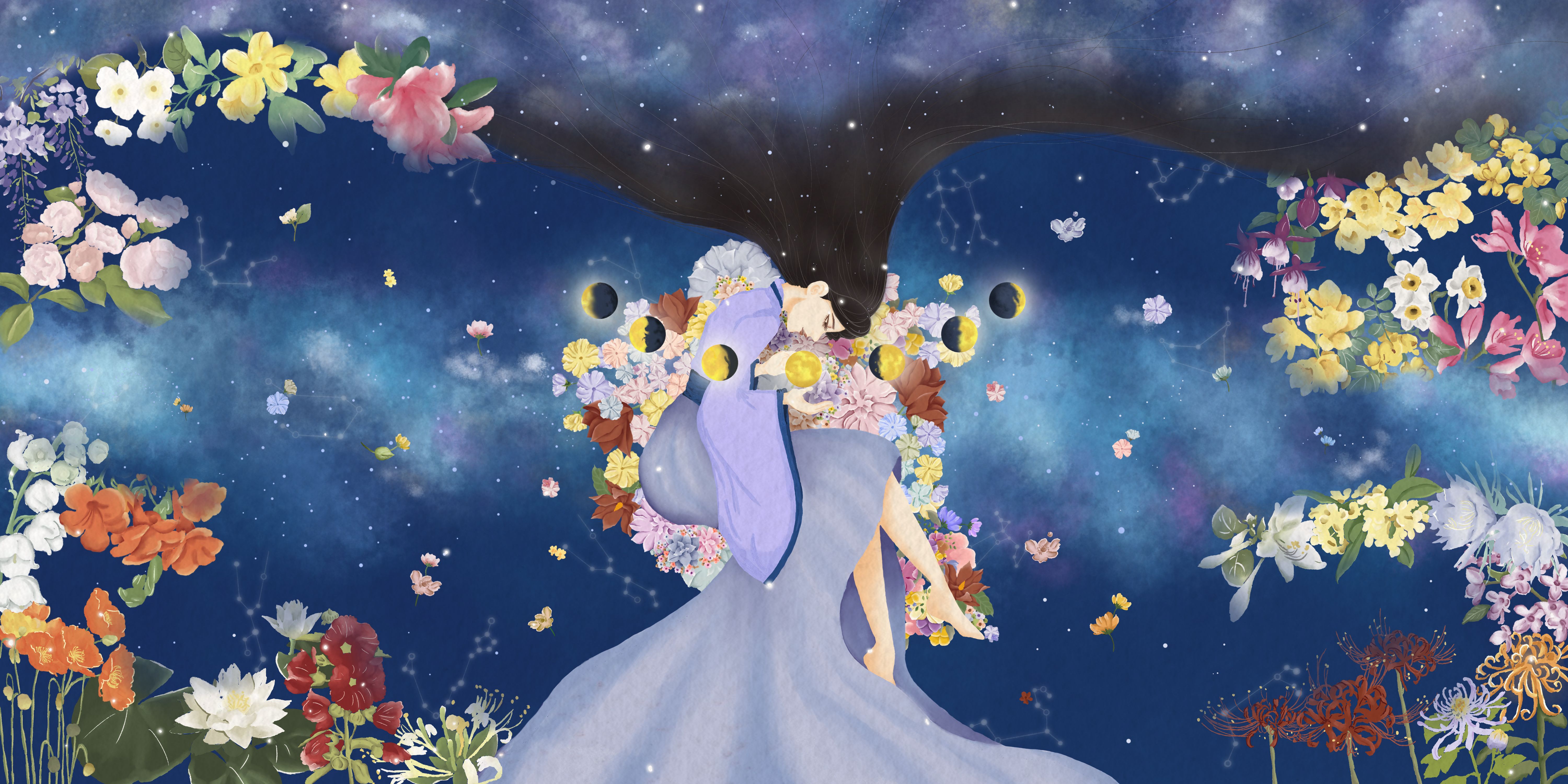 6000x3000 Girly background Wallpaper 4K, Aesthetic, Elegant, Fancy