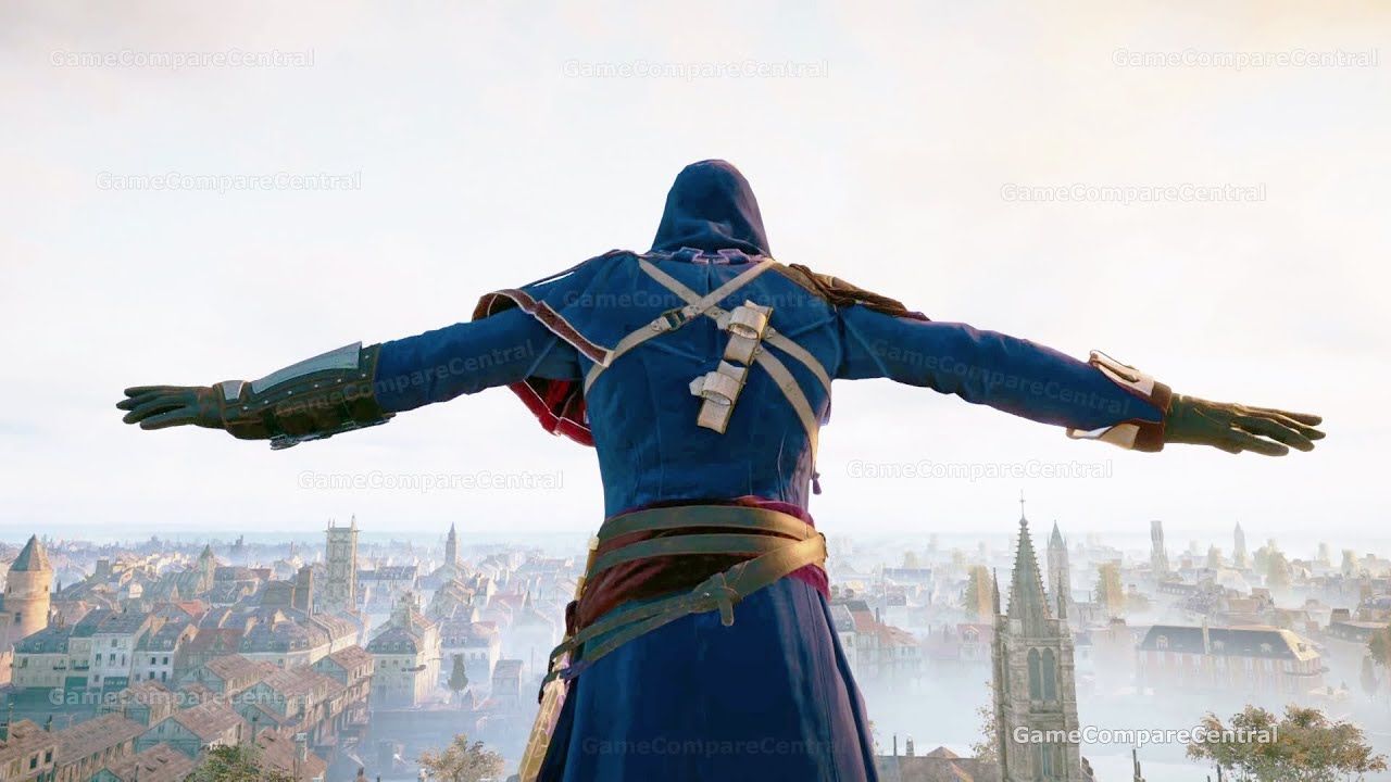 1280x720 Assassin's Creed Games All Highest Jumps (2007 2022)