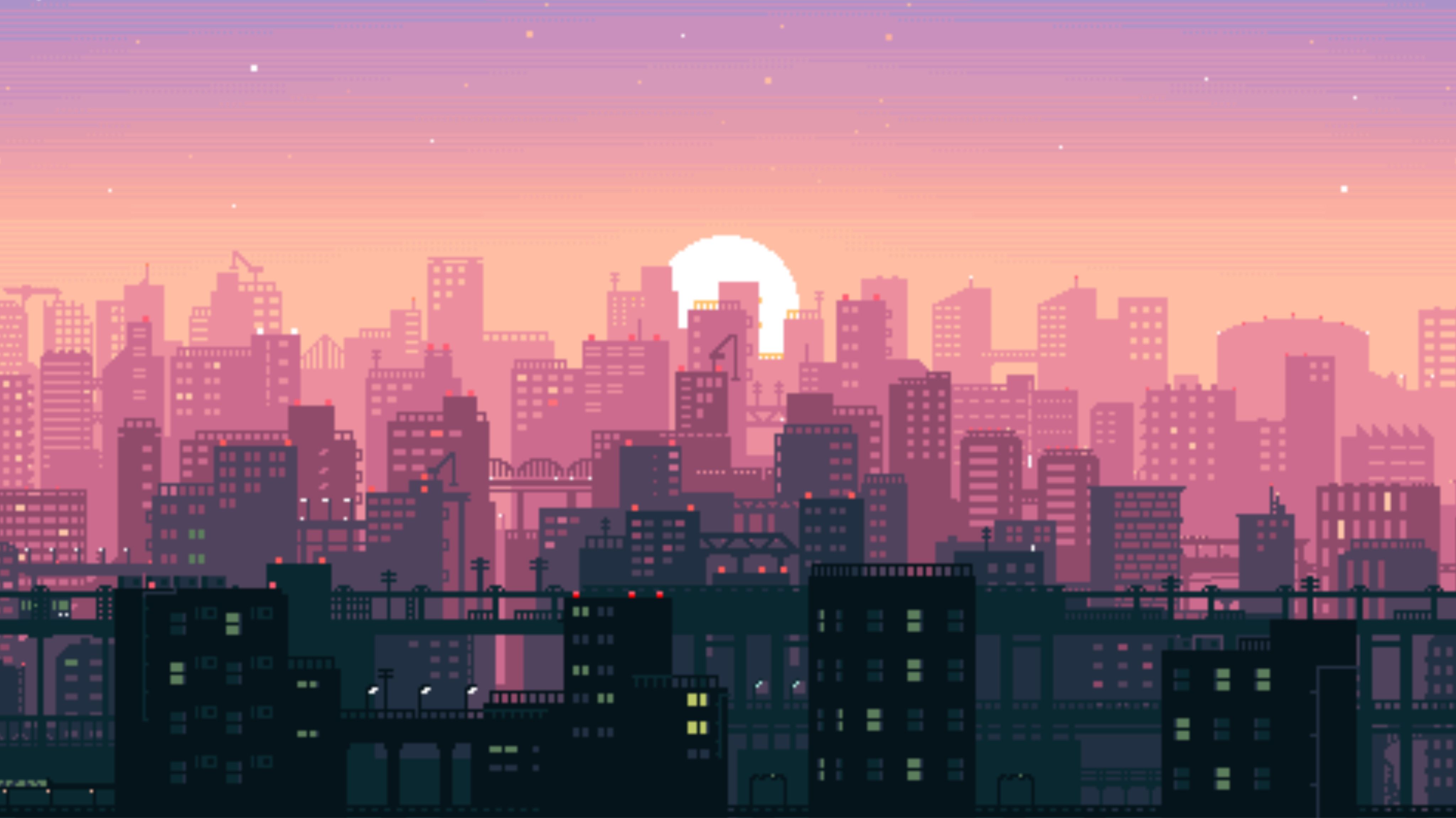 4096x2302 Pixelated New York Skyline Wallpaper, HD Artist Wallpaper, 4k Wallpaper, Image, Background, Photos and Picture