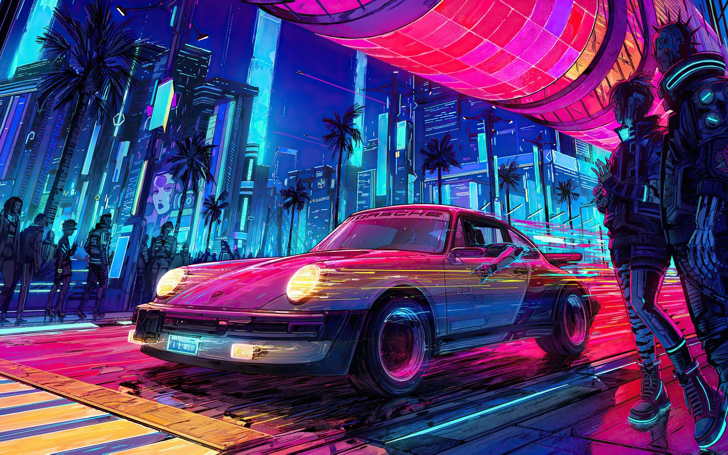 1440x900 Porsche X Cyberpunk 2077 Wallpaper, 1440x900 Resolution HD 4k Wallpaper, Image, Background, Photos and Picture