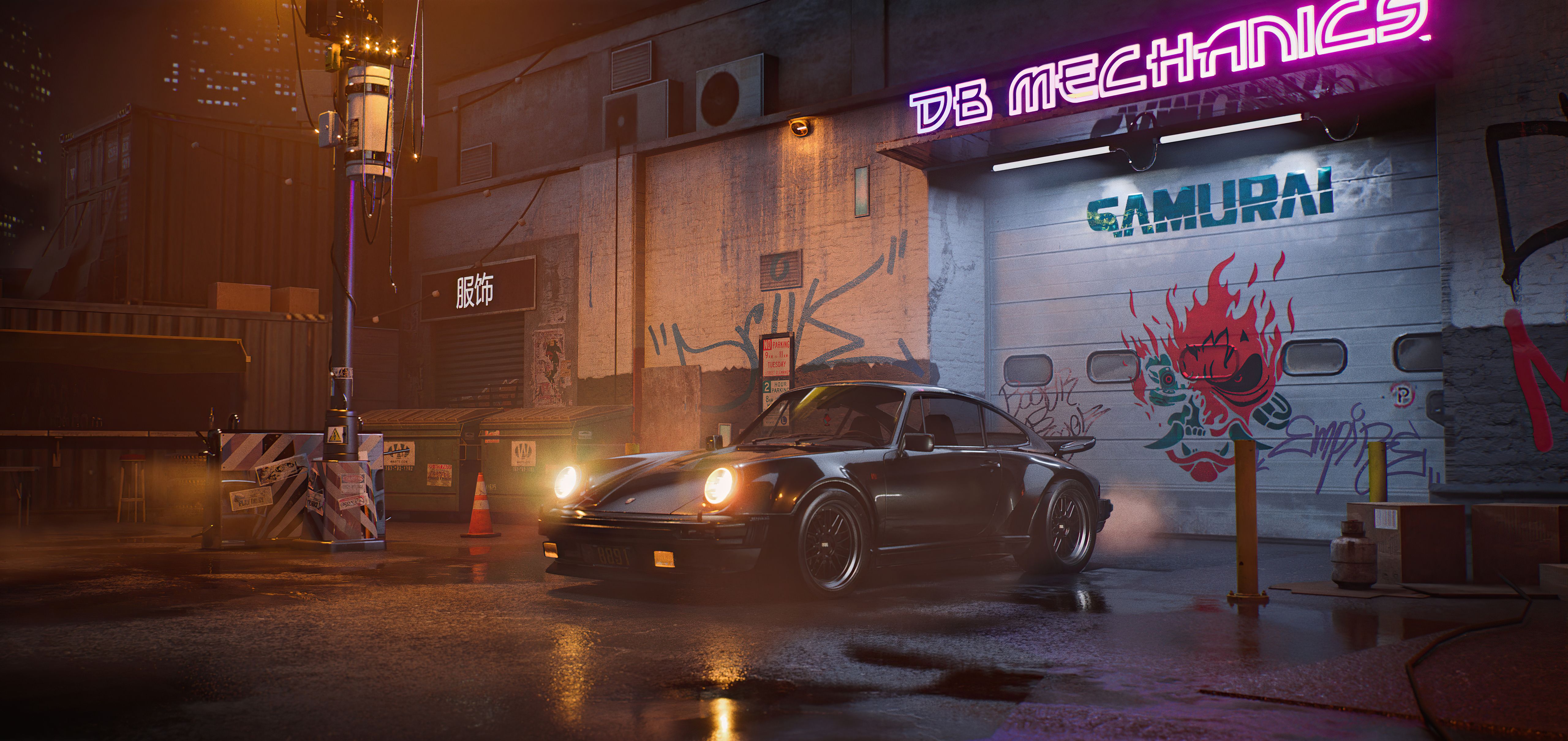 5120x2418 Cyberpunk Porsche Samurai 5k Wallpaper, 2560x1080 Resolution HD 4k Wallpaper, Image, Background, Photos and Picture