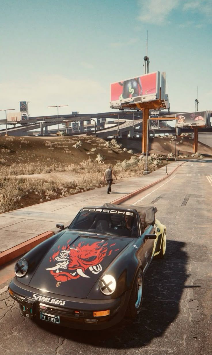 736x1227 Porsche, Cyberpunk 2077