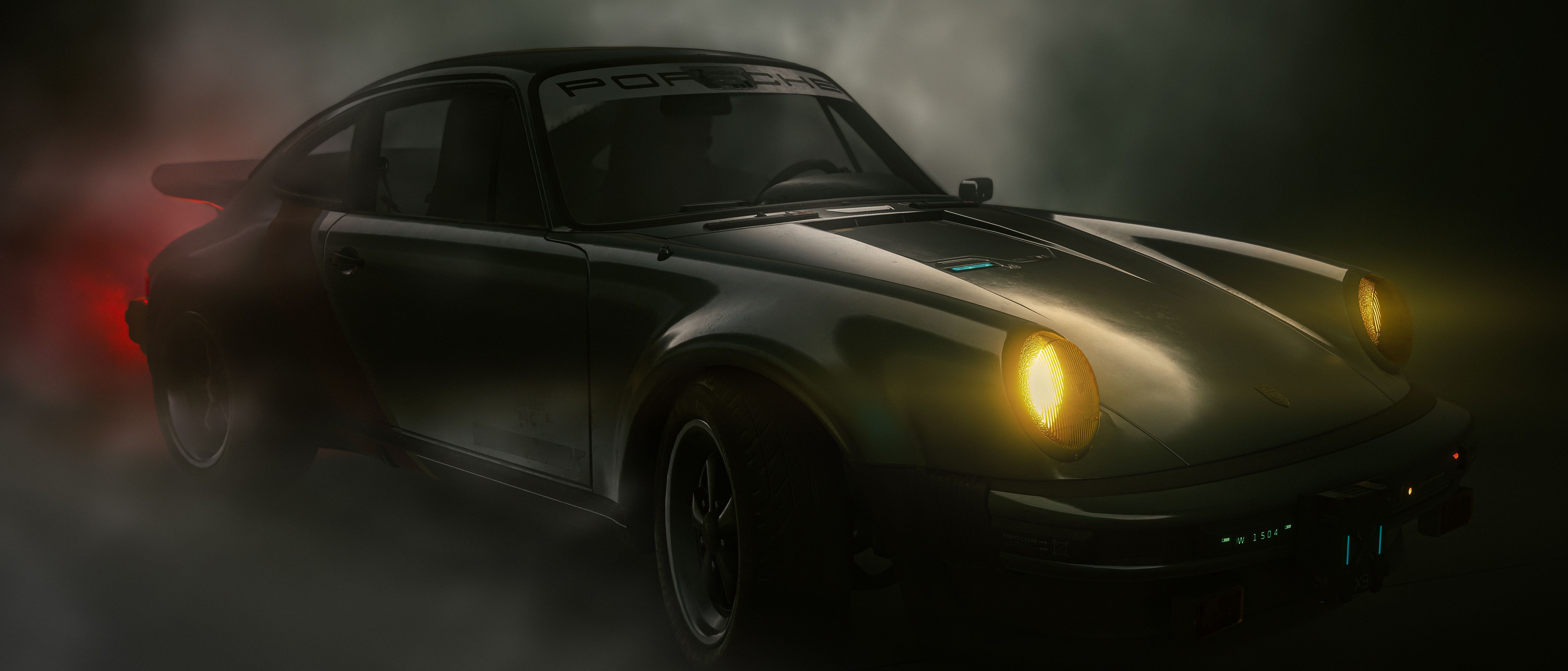 5760x2468 Cyberpunk 2077 Wallpaper 4K, Porsche 911 Turbo, 5K