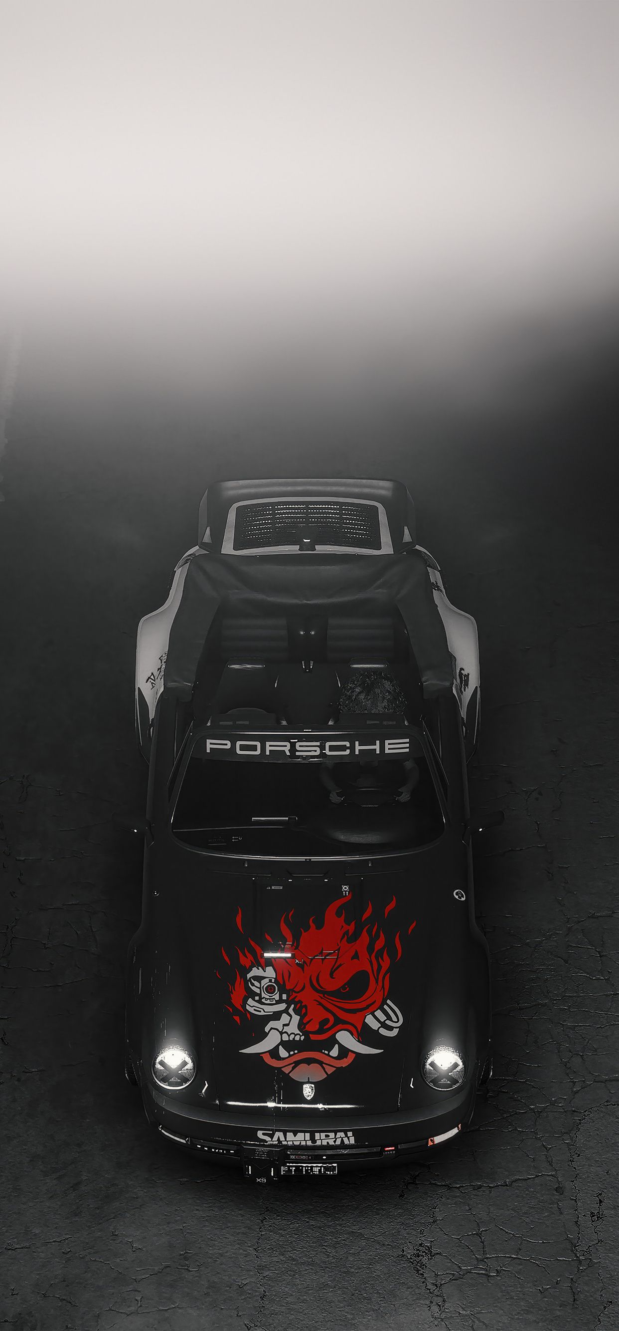 1242x2668 Cyberpunk 2077 Porshe 911 Turbo Cabriolet Samurai iPhone XS MAX , HD 4k Wallpaper, Image, Background, Photos and Picture