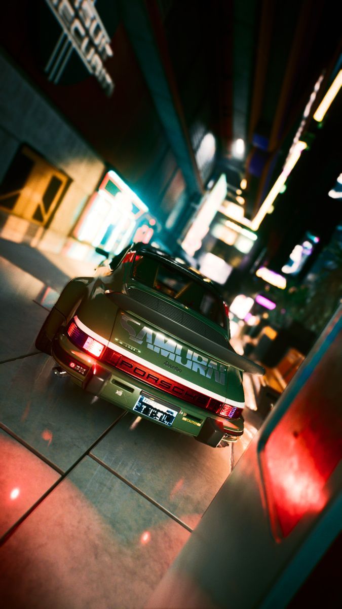 675x1200 Cyberpunk 2077 car Johny Silverhand