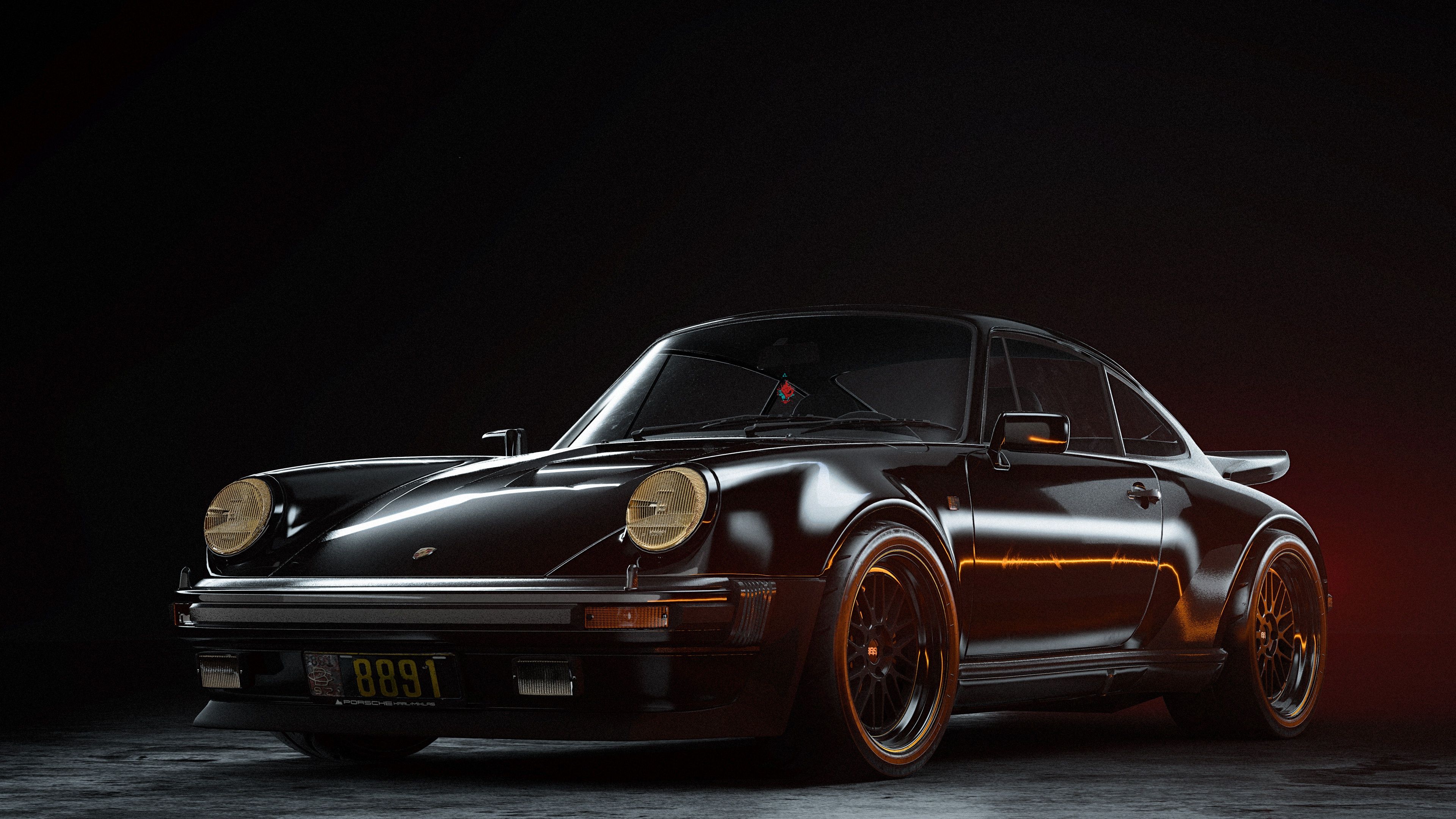 3840x2160 Wallpaper Porsche, samurai, Cyberpunk David Baylis, Cuberpunk for mobile and desktop, section porsche, resolution 3840x2160