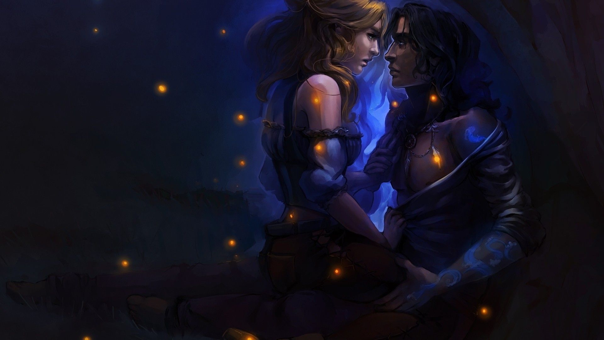 1920x1080 Fantasy Love Dark Desktop Wallpaper 111606