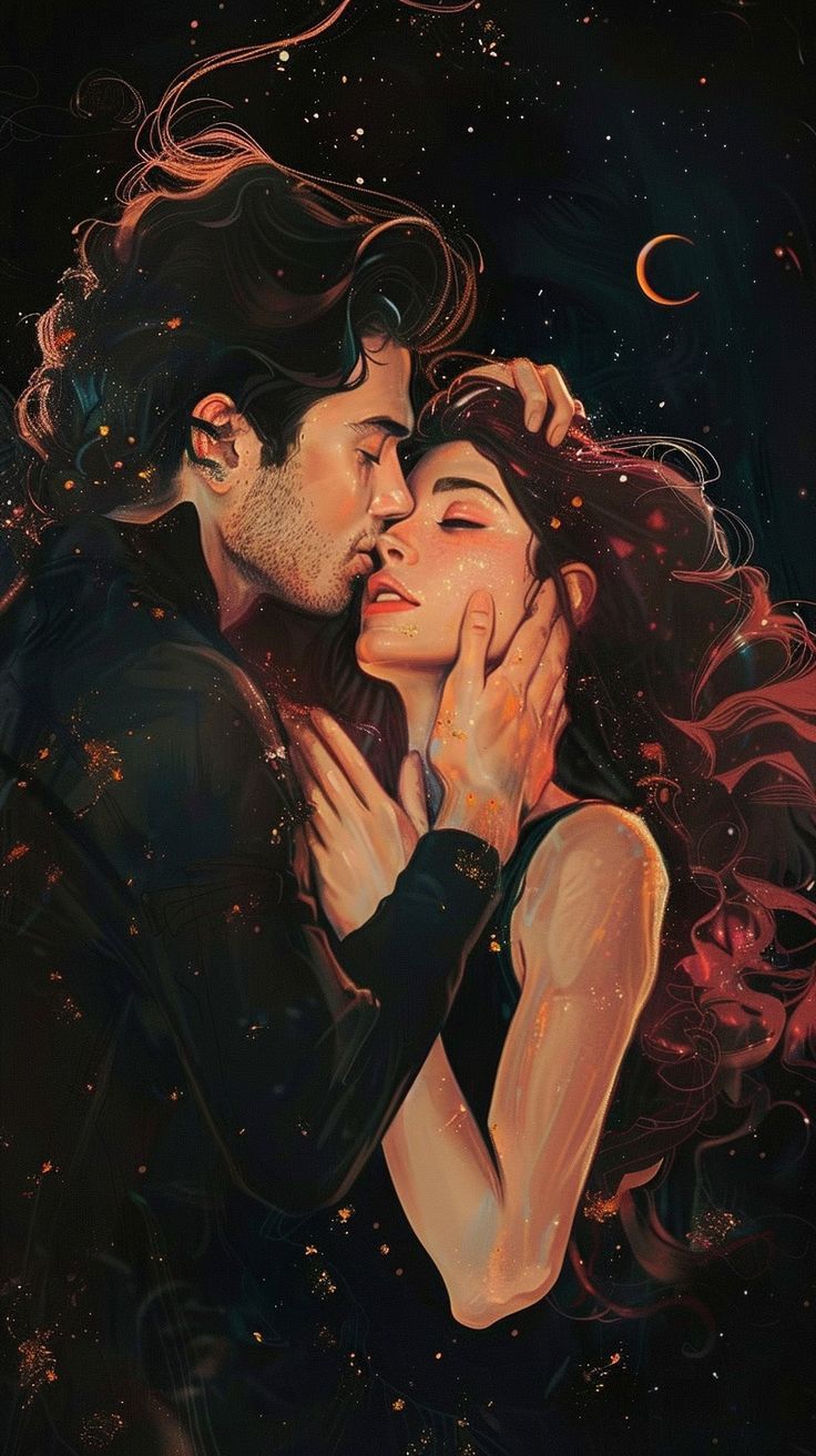 736x1313 Twin Flame Romance art, Romance book covers art inspiration and wallpaper Dark fantasy art aesthetic