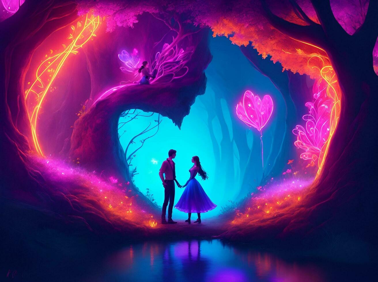 1312x980 fantasy love Nature background