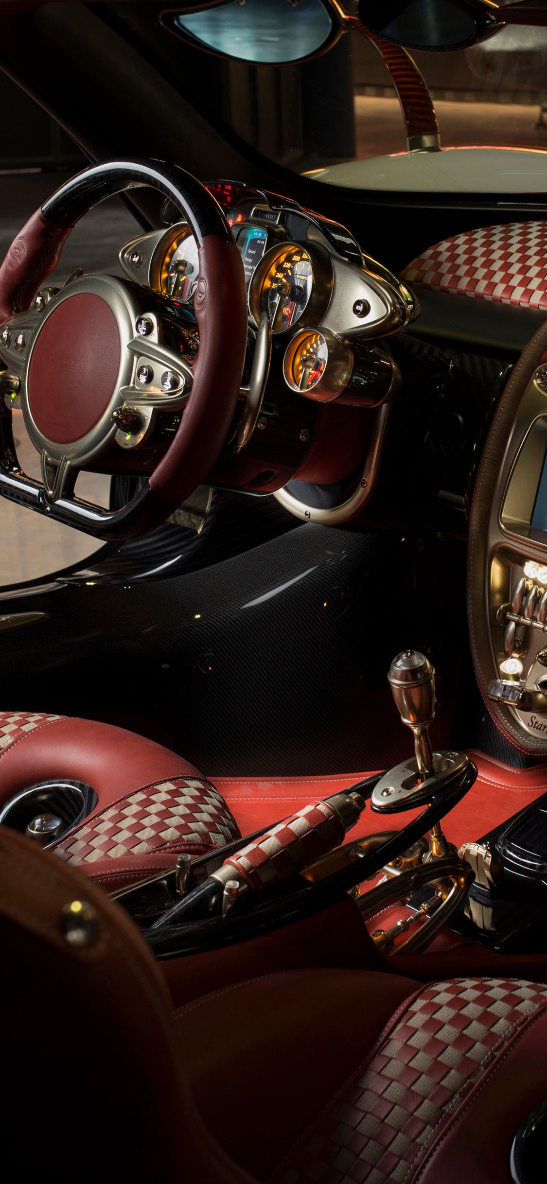 1125x2436 Pagani Huayra Lampo 2018 Interior iPhone XS, iPhone iPhone X , HD 4k Wallpaper, Image, Background, Photos and Picture