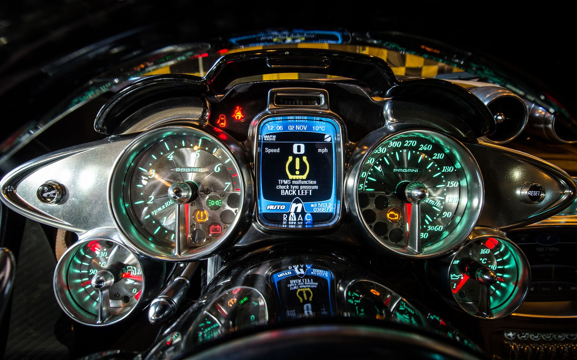 1920x1200 pagani, Huayra, Gauges, Interior, Supercar, Dashboard Wallpaper HD / Desktop and Mobile Background