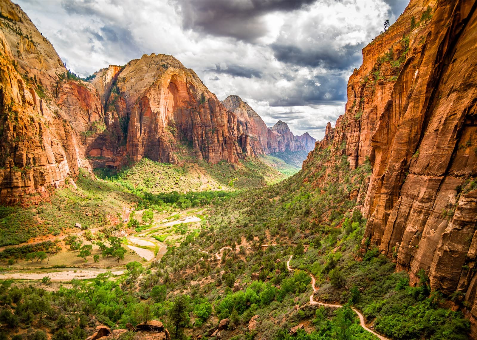 1600x1140 Amazon.com : Loccor 7x5ft Fabric Desert Mountain Backdrop Mountain Backdrop Colorful Landscape of Zion National Park Canyon Sandstone Background for Wild Western Party Decorations Boys Cowboys Photo Studio Props