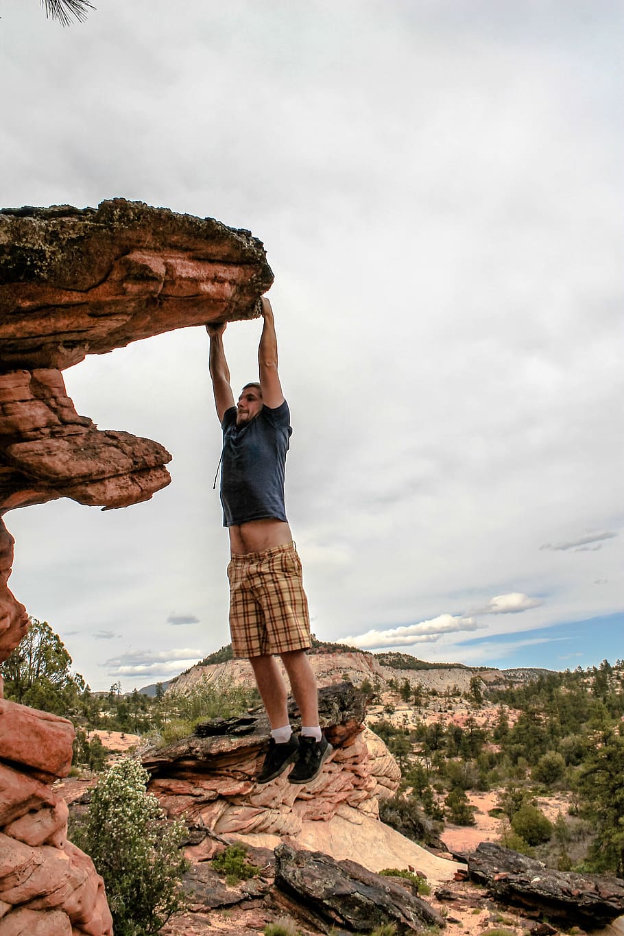 910x1365 HD wallpaper: Climbing, Mounts, Zion, Mountain, adventure, nature, peak, travel