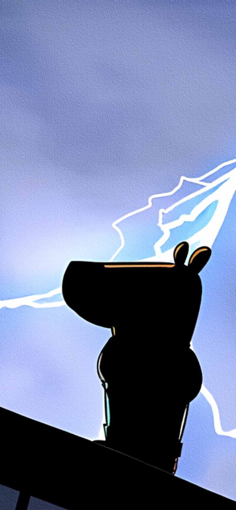 782x1692 Chill Guy Lightning Silhouette Wallpaper Wallpaper HD