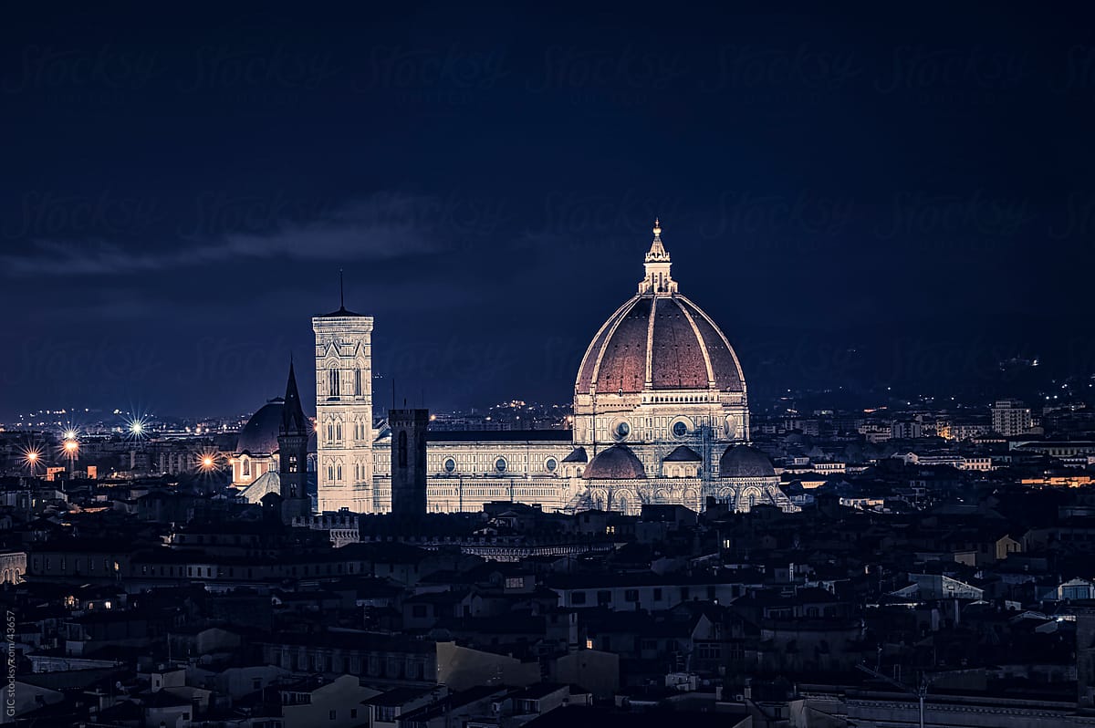 1200x798 Duomo Santa Maria Del Fiore By Night, Florence