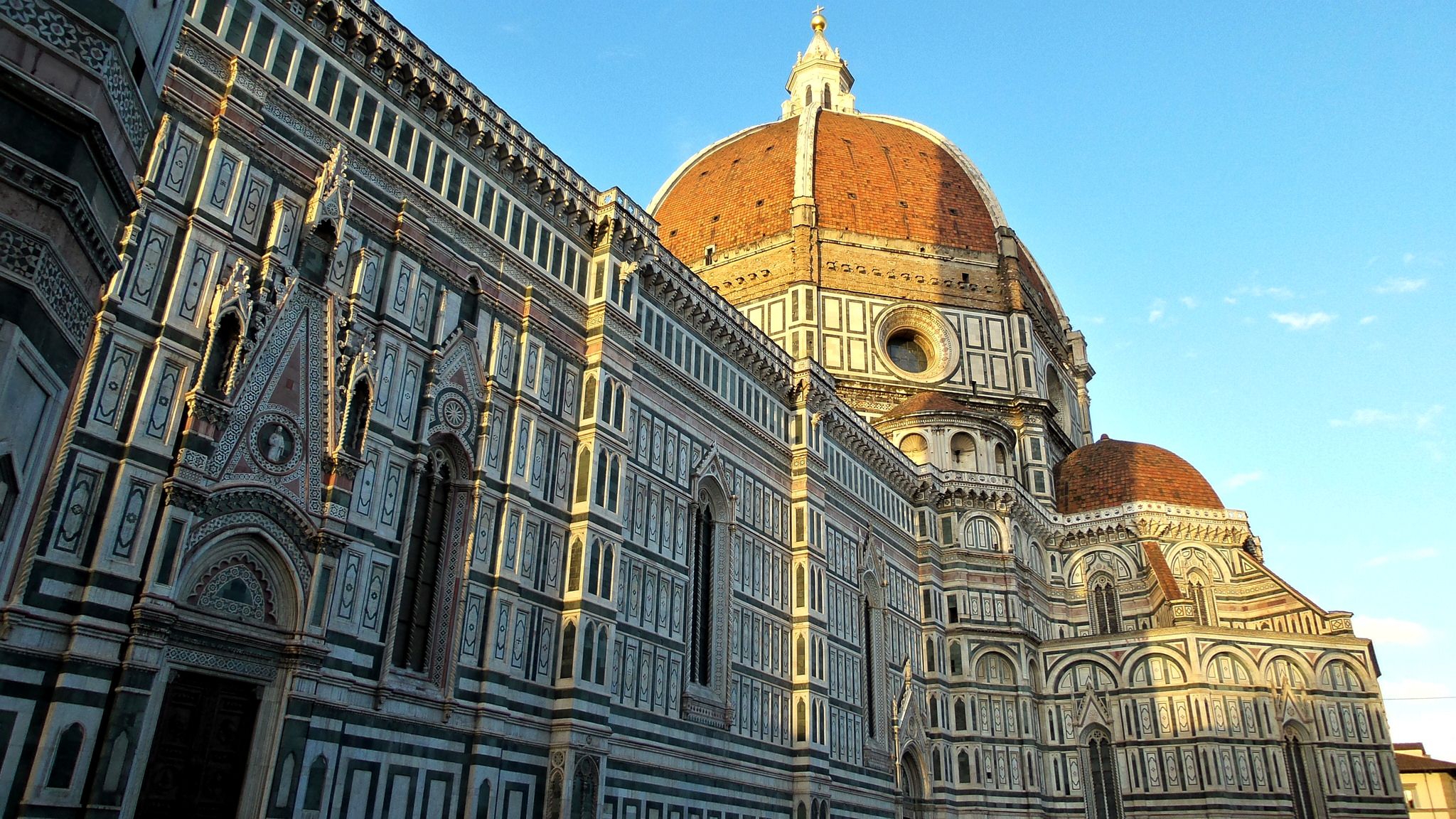 2048x1152 Wallpaper the sky, Italy, Florence, architecture, Duomo, the Cathedral of Santa Maria del Fiore for mobile and desktop, section город, resolution 2048x1152