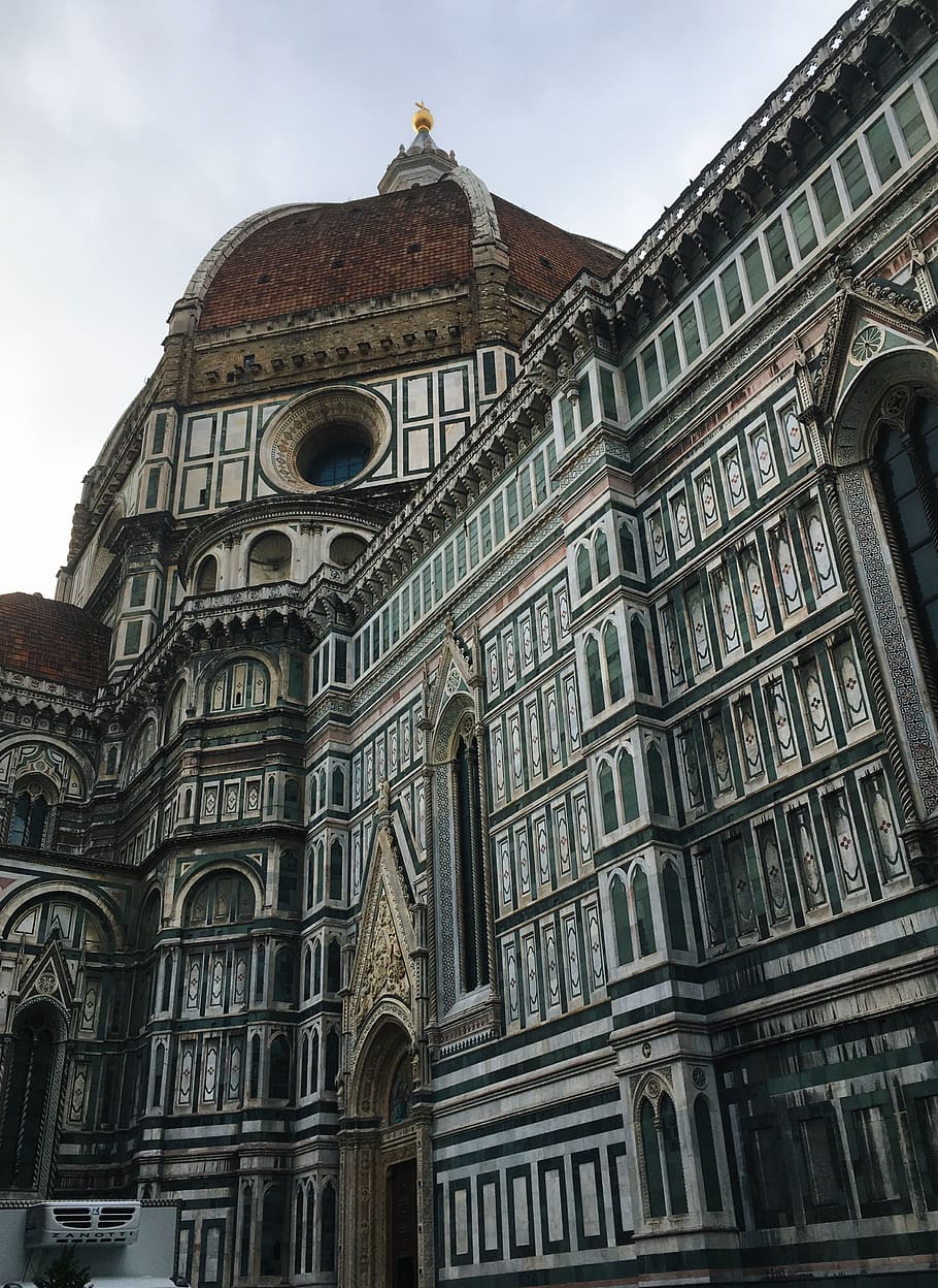 910x1248 HD wallpaper: italy, firenze, cathedral of santa maria del fiore, green, tile
