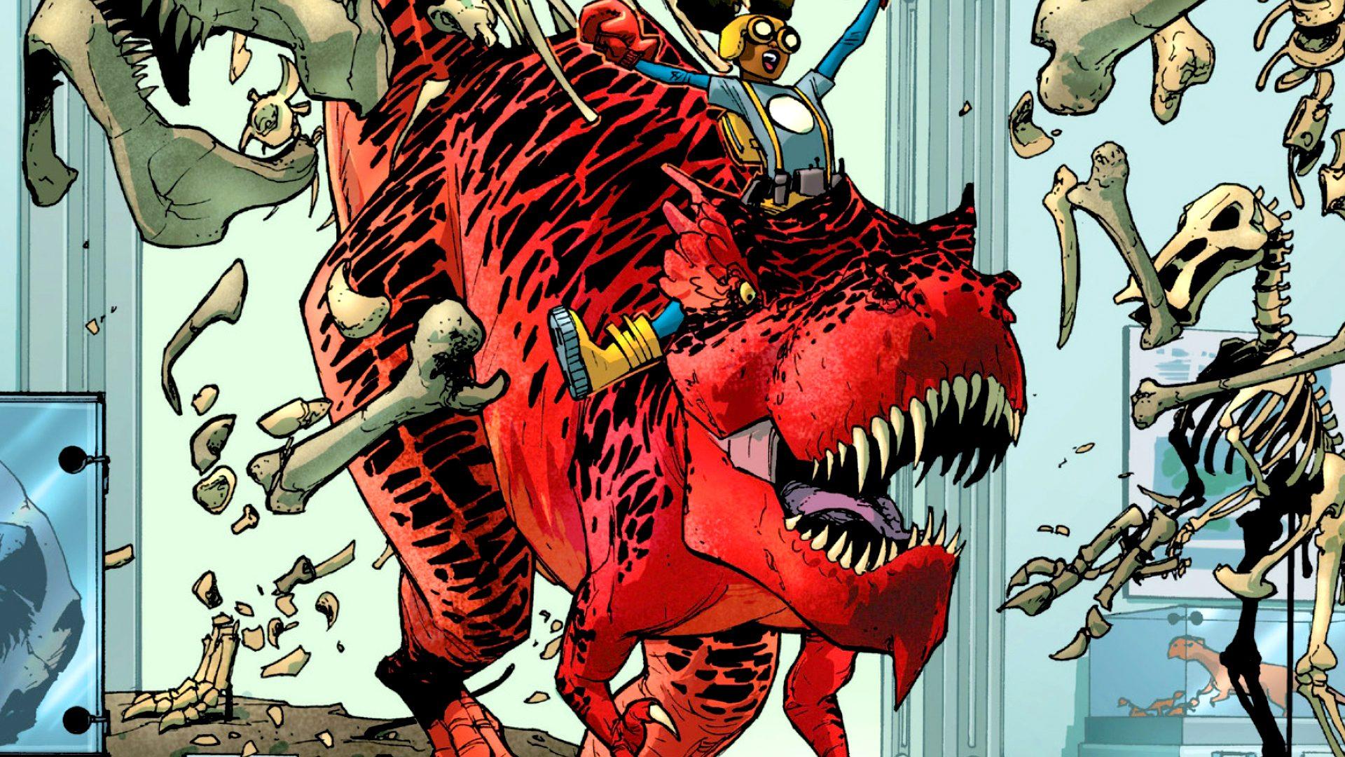 1920x1080 Moon Girl and Devil Dinosaur Explainer. Black
