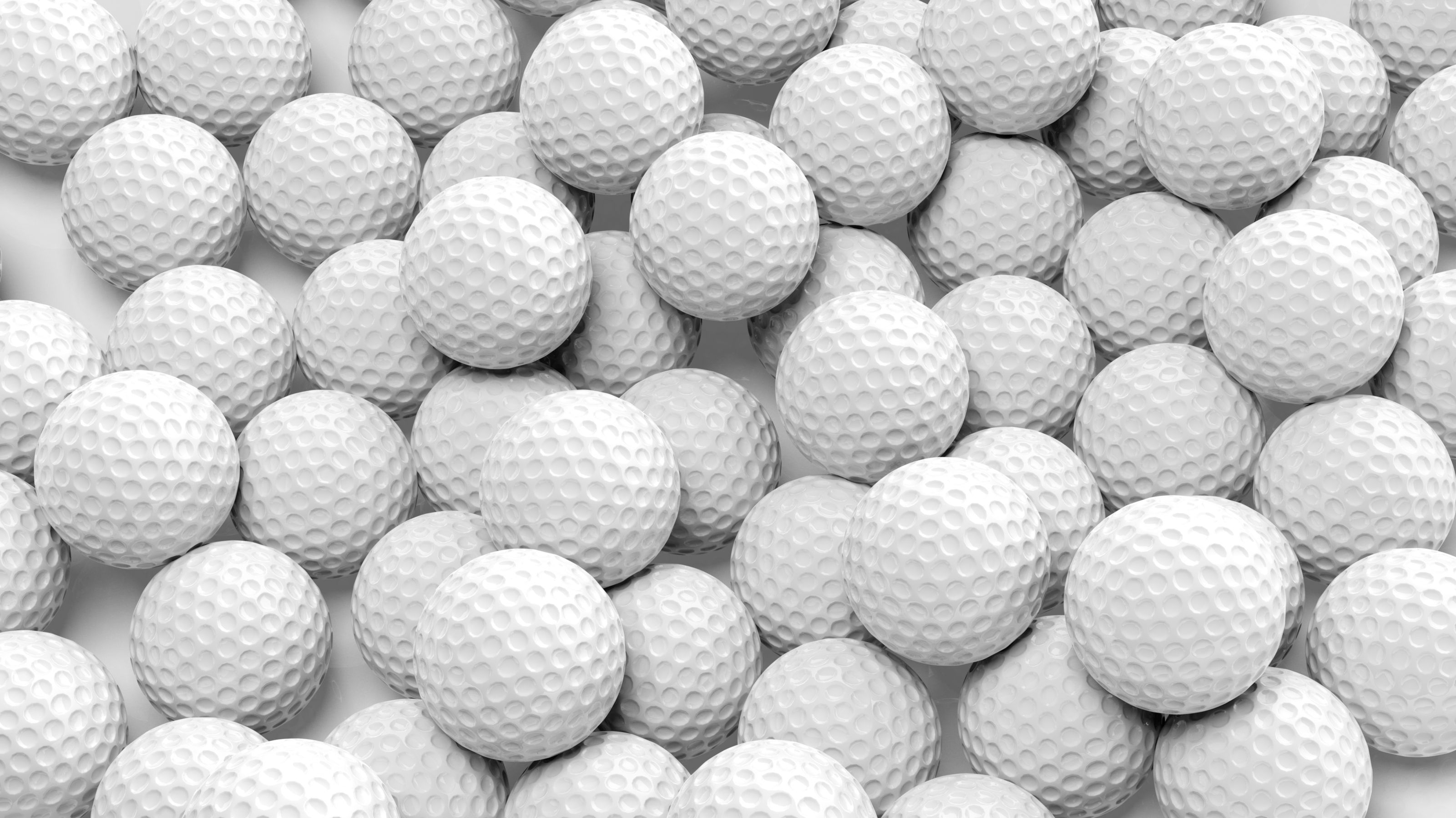 3200x1800 3D Golf Ball Wall Mural