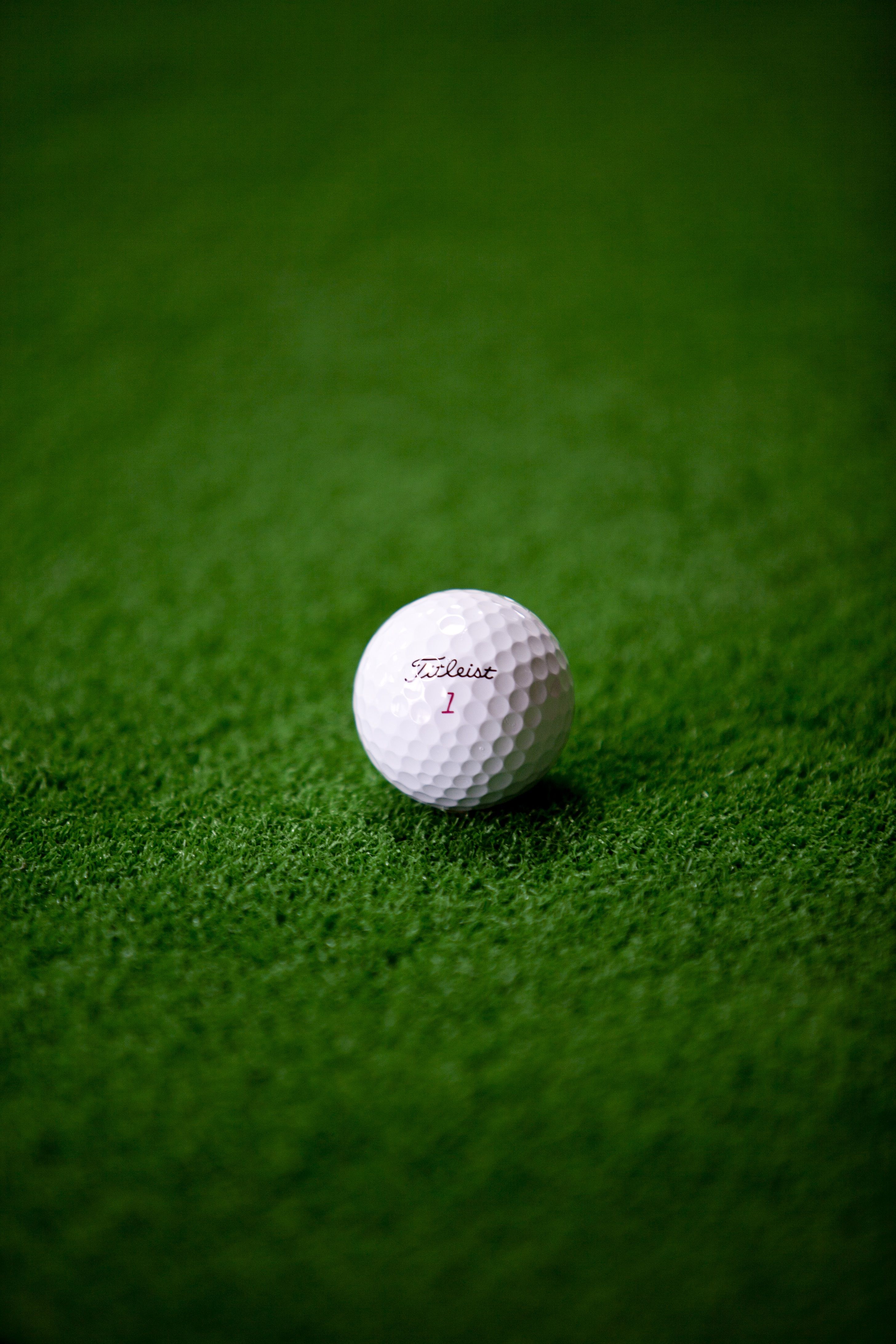 2912x4368 Download wallpaper 2912x4368 ball, grass, golf, lawn HD background