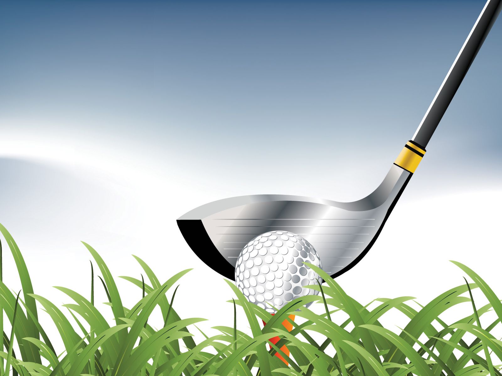 1600x1200 Playing Golf Powerpoint Templates, Sports Background