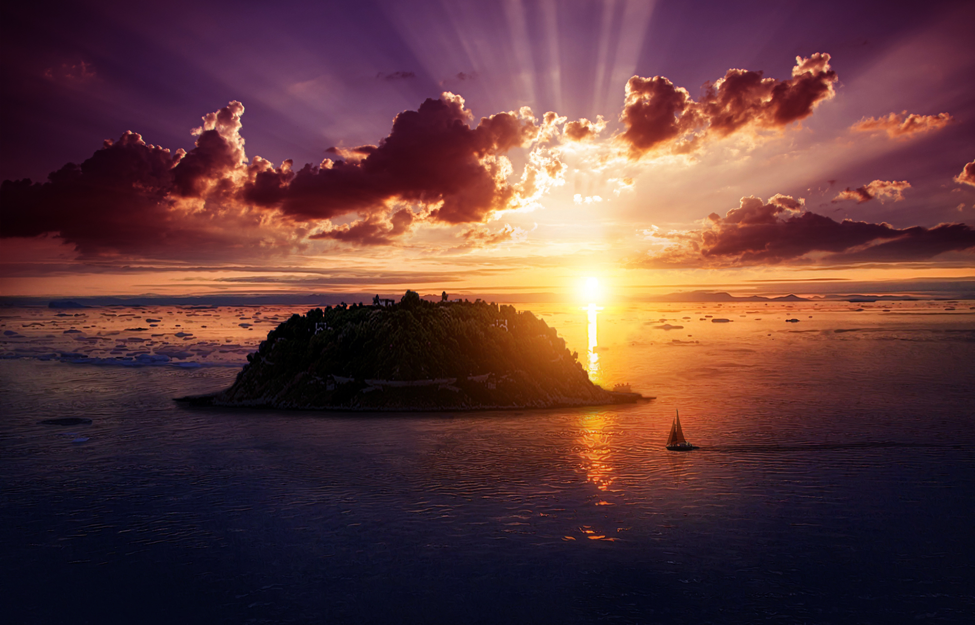 2000x1283 A Peaceful Place Wallpaper, HD Nature 4K Wallpaper, Image and Background