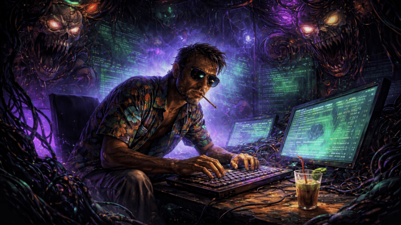 1280x720 FEAR AND LOATHING IN THE VIBE CODING ABYSS