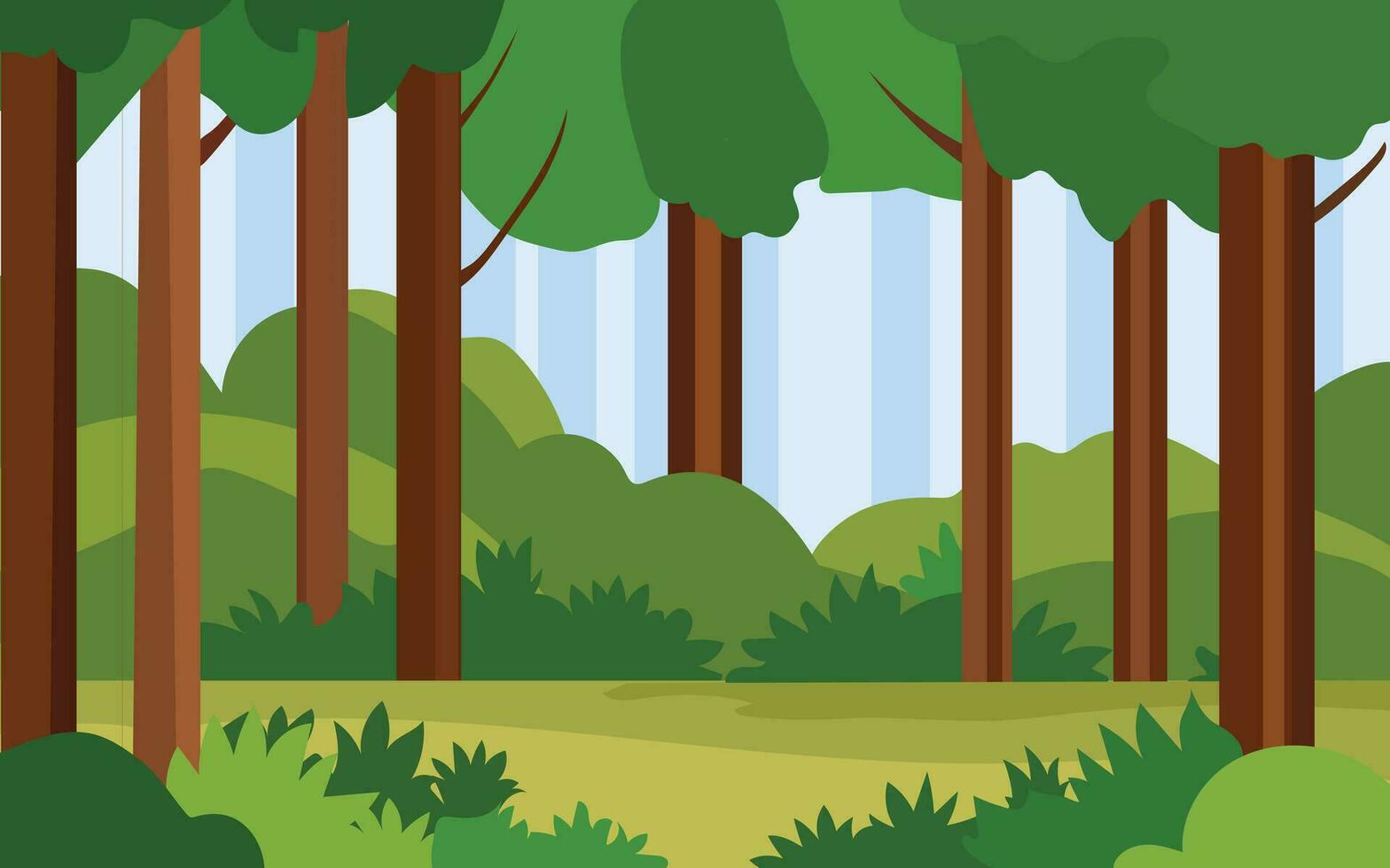 1568x980 Forest cartoon background vector landscape wallpaper