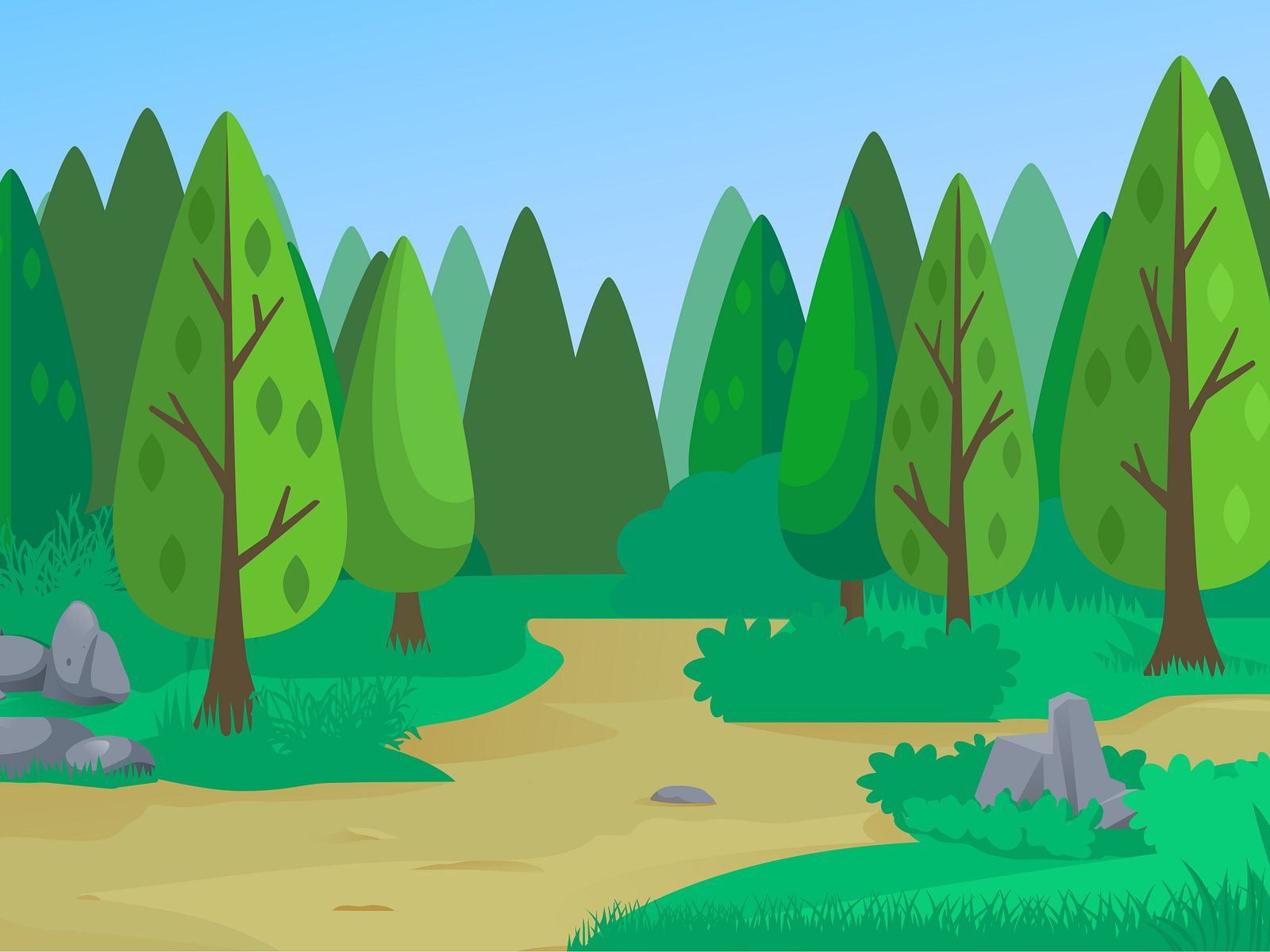1600x1200 Cartoon Forest Background by Cartoonsco on Dribbble