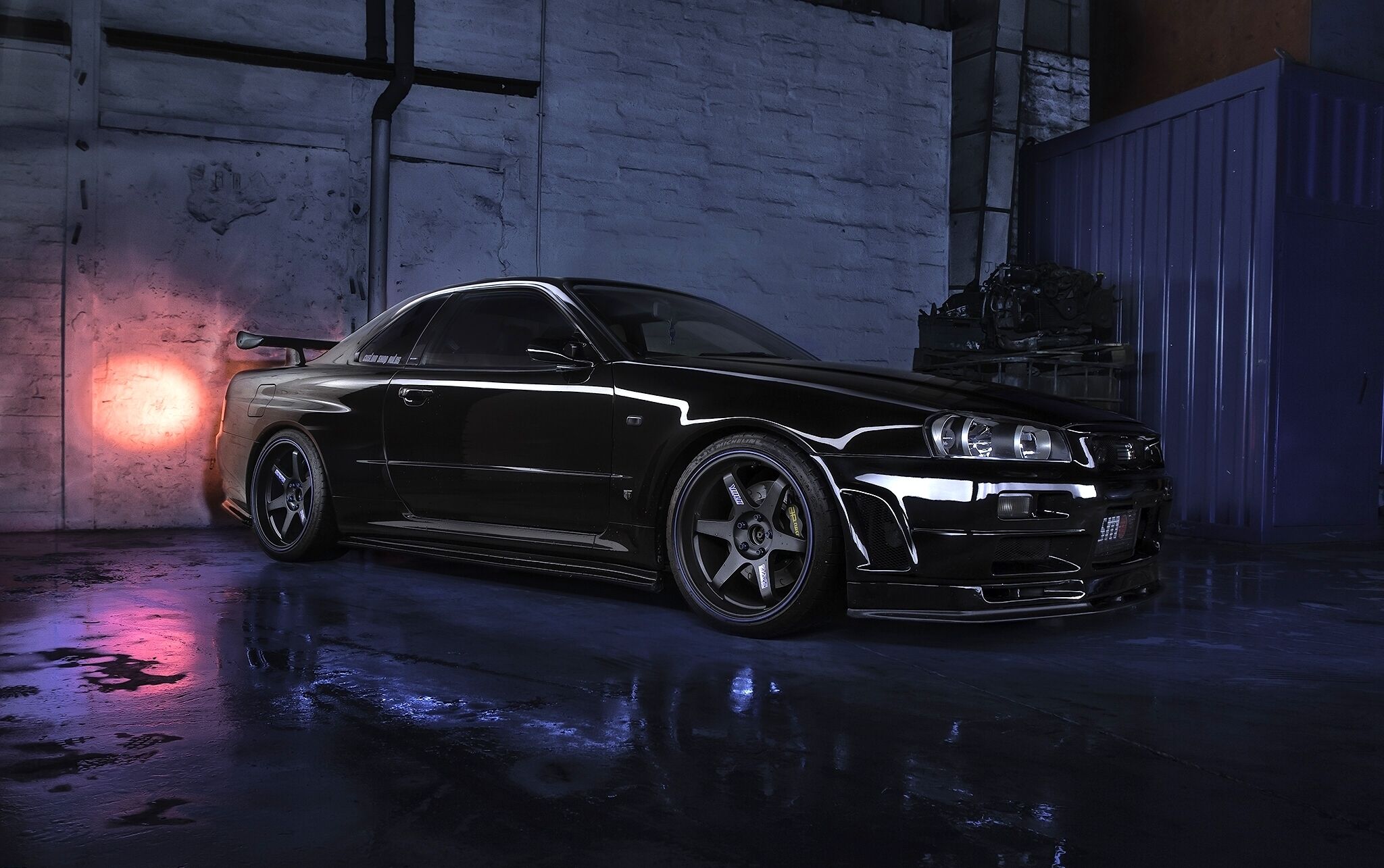 2048x1285 Wallpaper black, Nissan, skyline, Nissan Skyline R34 GTR V for mobile and desktop, section nissan, resolution 2048x1285