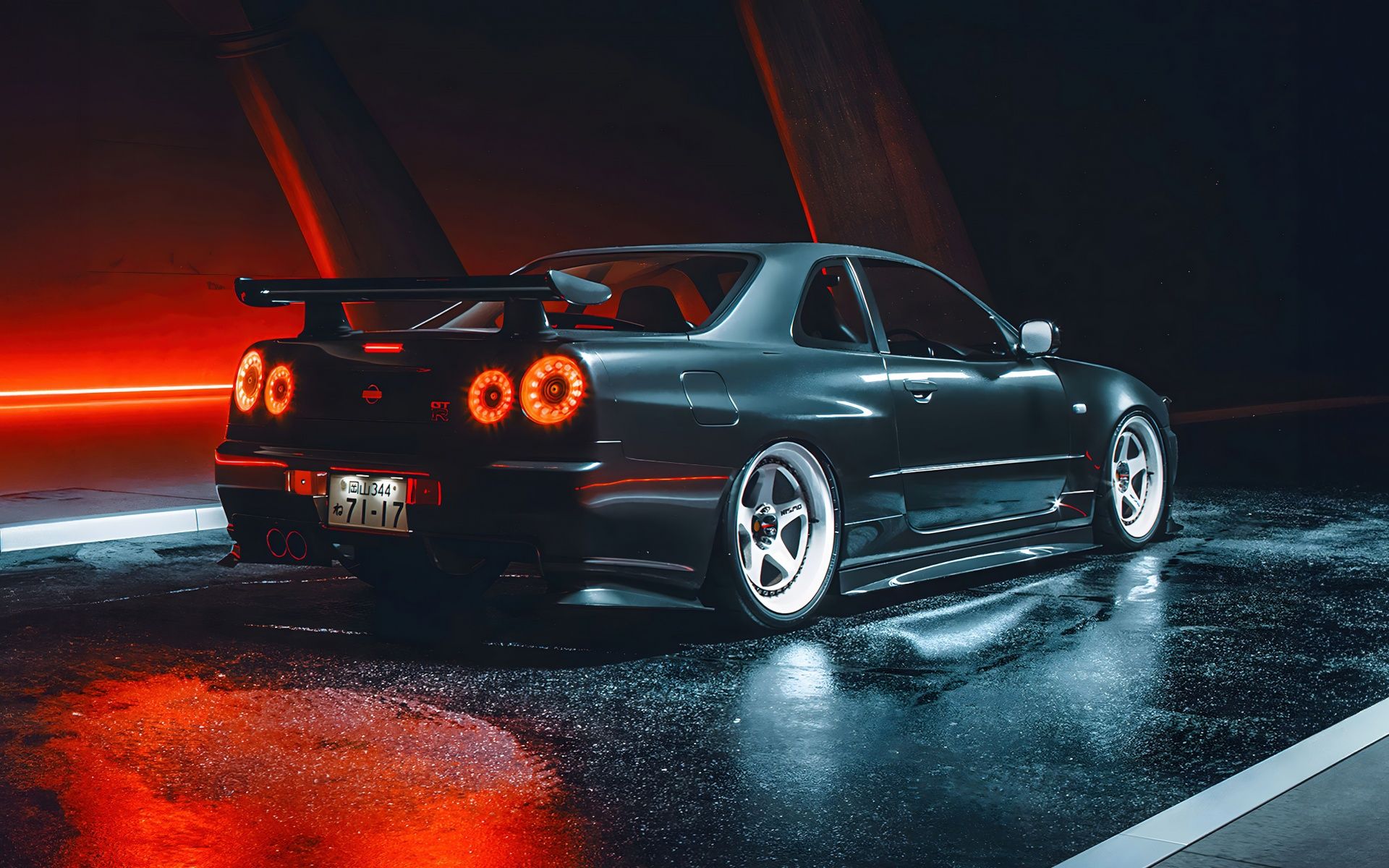 1920x1200 Nissan Skyline GT R R34 Wallpaper 4K, 5K, JDM Cars