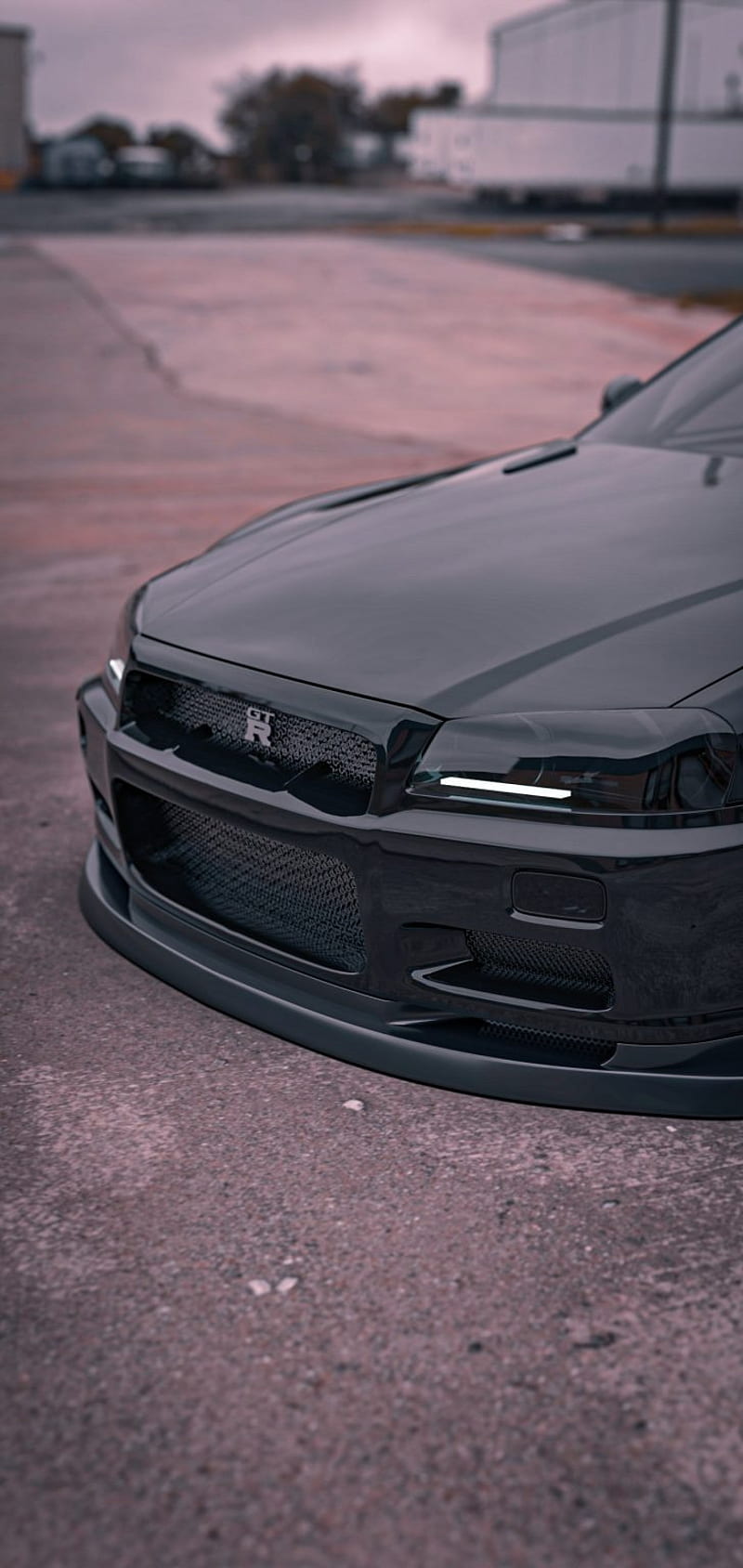 800x1688 Nissan gtr r black, car, carros, HD phone wallpaper