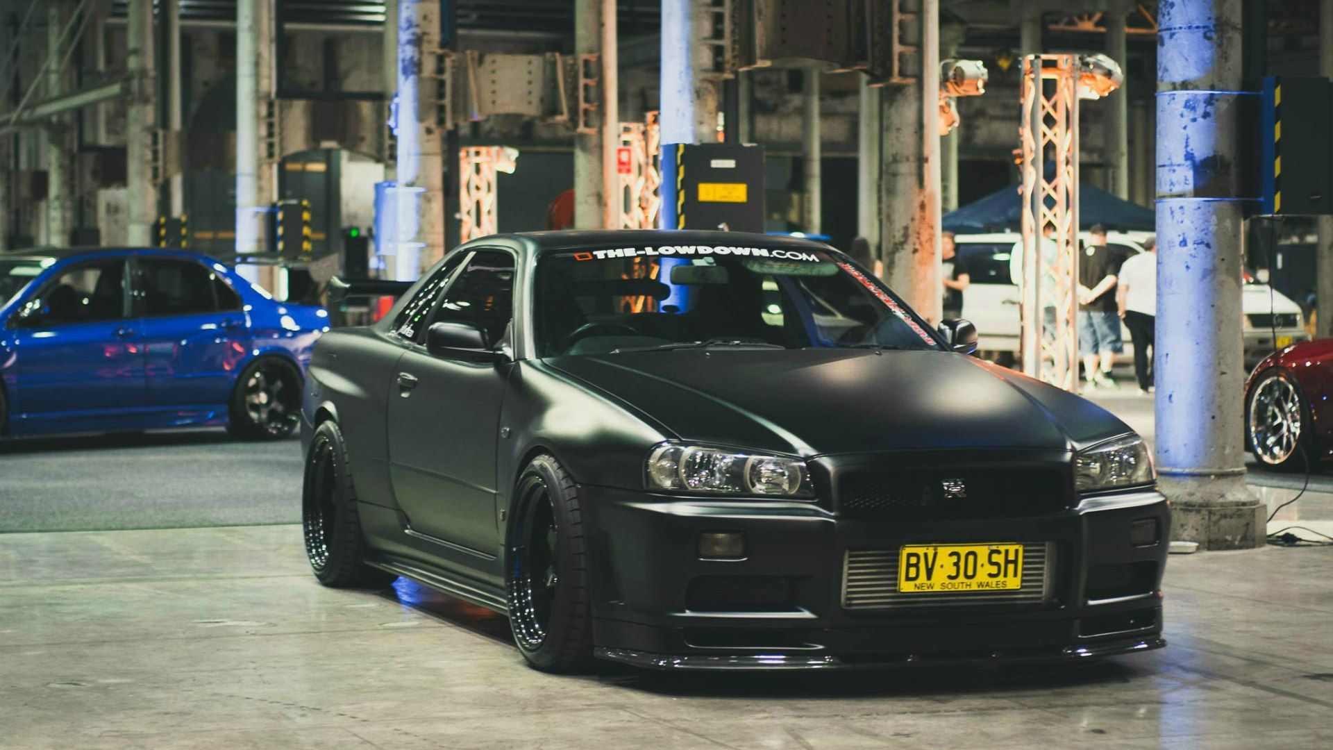 1920x1080 Black Nissan Skyline GTR R34 Desktop wallpaper 640x480