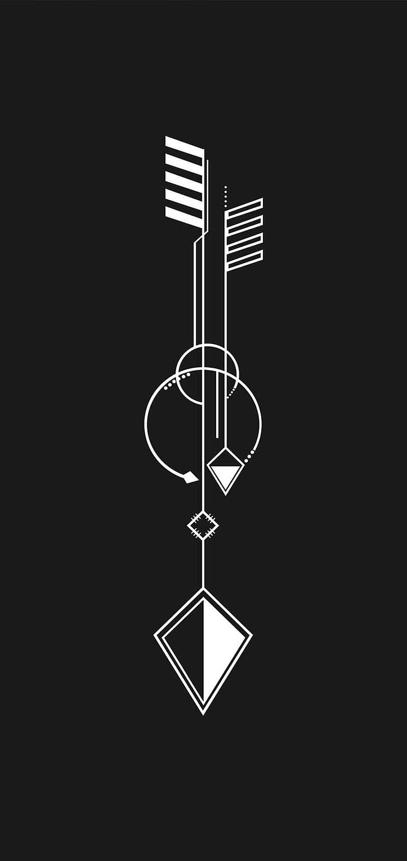 800x1690 Arrows, black, dimensions, HD phone wallpaper