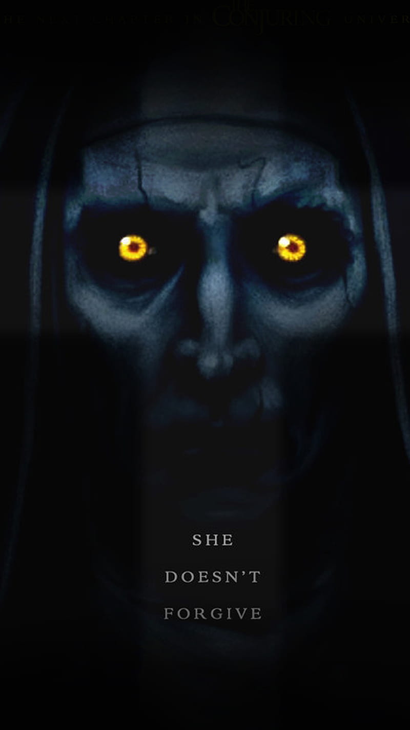 800x1422 The Nun, black, creepy, dragon, eyes, horror, lol, movie, remix, scary, HD phone wallpaper