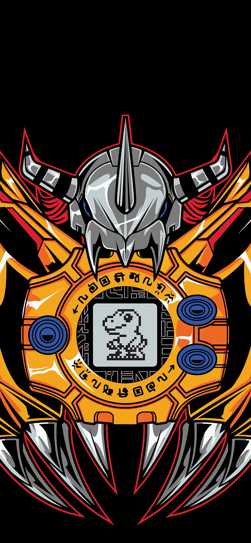 800x1732 Digimon, cartoon, HD phone wallpaper