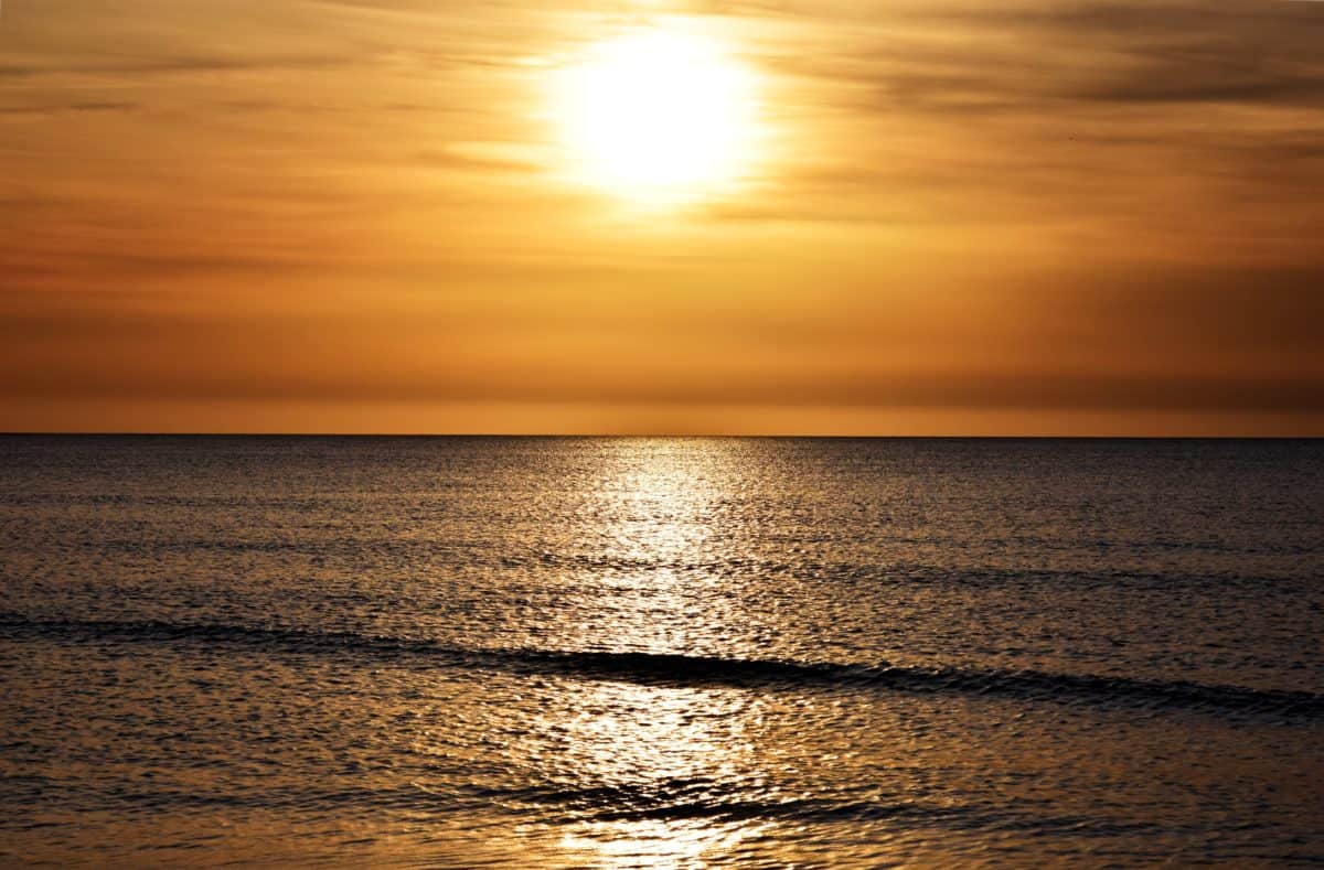 1200x789 Free picture: water, outdoor, sky, beach, sunset, ocean, evening, Sun, horizon