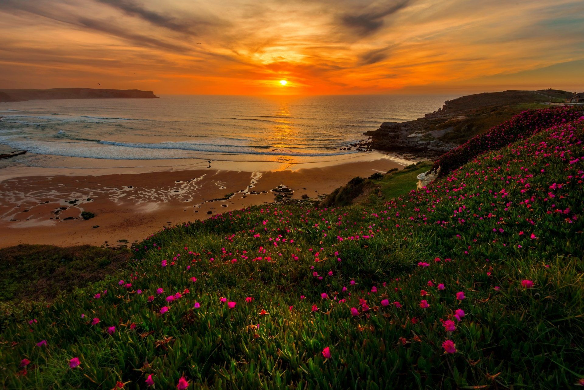 1920x1282 Sunset Bloom Over Ocean HorizonK Ultra HD Coastal Nature Wallpaperx2670
