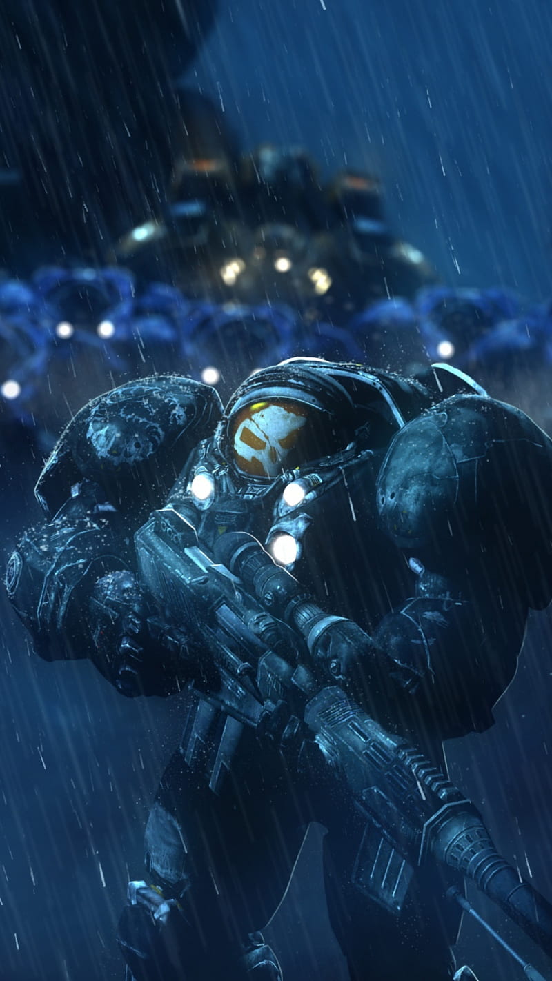 800x1422 Starcraft Raynor, videogame, blizzard, overwatch, jim, terran, space, star, ii, HD phone wallpaper