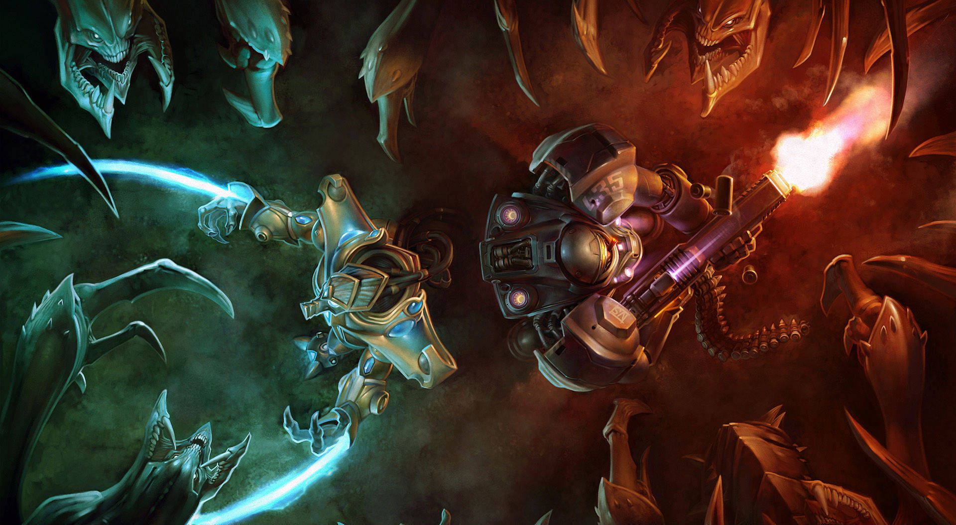 1920x1055 Starcraft 2 Wallpaper