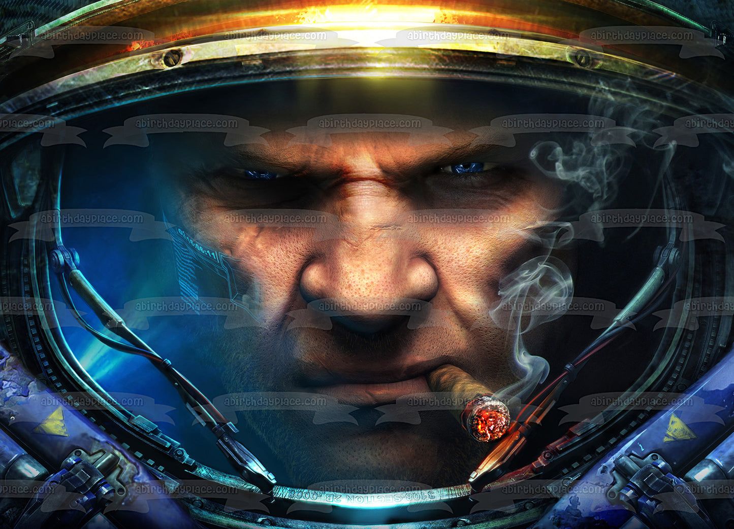 1445x1043 Starcraft PC Gaming Blizzard RTS Terran Marine Edible Cake Topper Imag