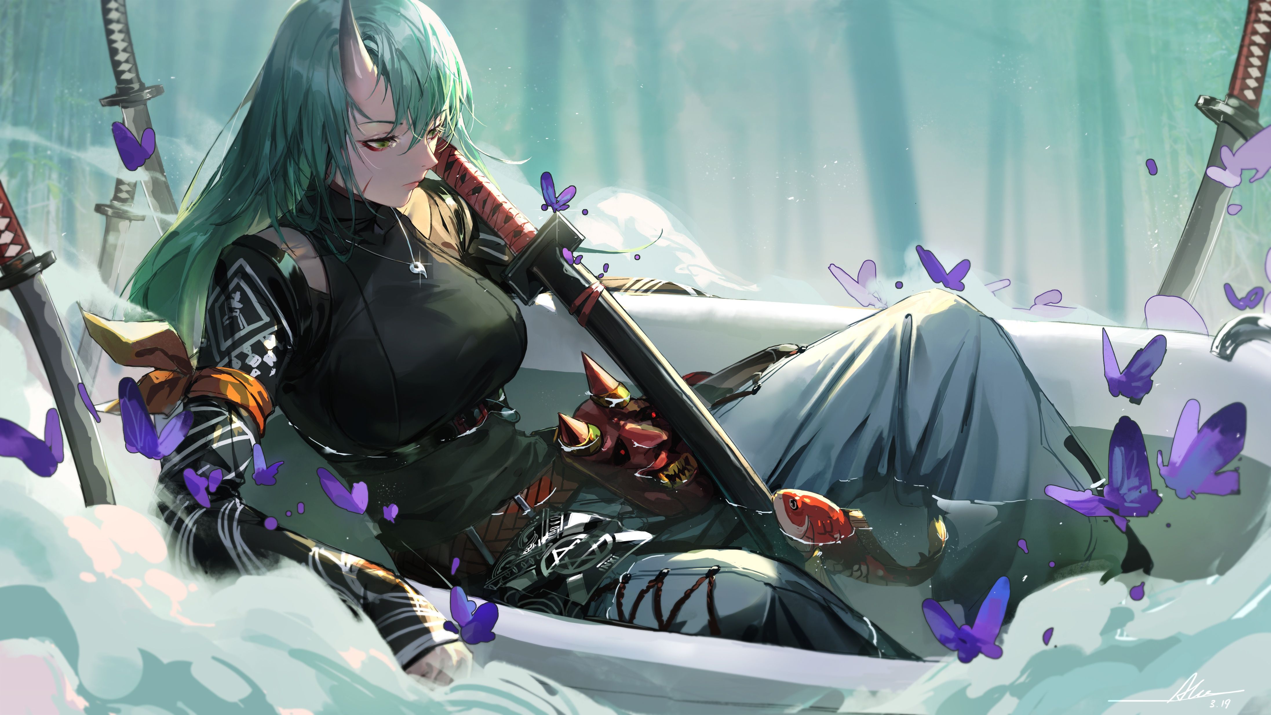 4387x2468 Hoshiguma (Arknights) Wallpaper and Background: Free HD Download